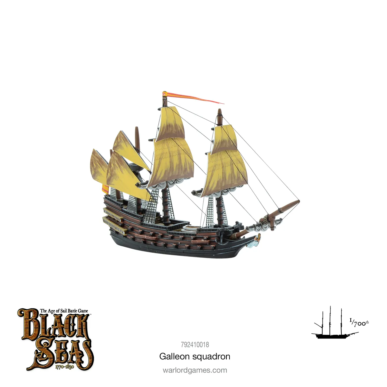 Bolt Action Black Seas Galleon squadron escadron de 3 navires résine métal