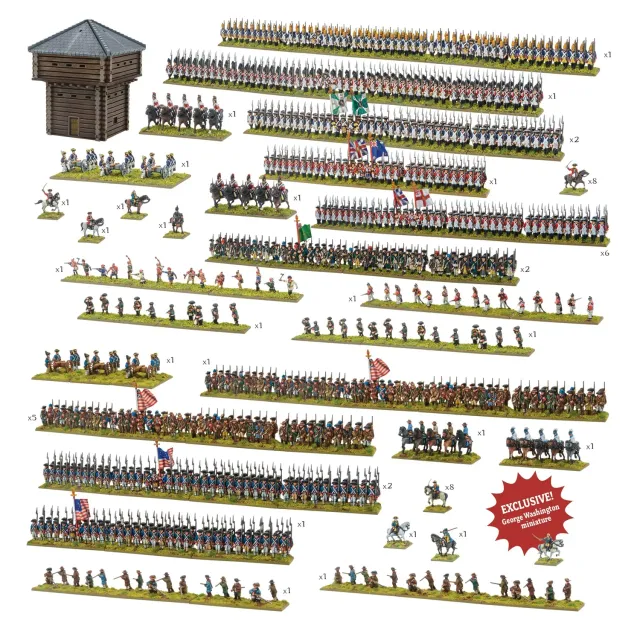 Black Powder Epic Battles Revolution 250e coffret armée Washington