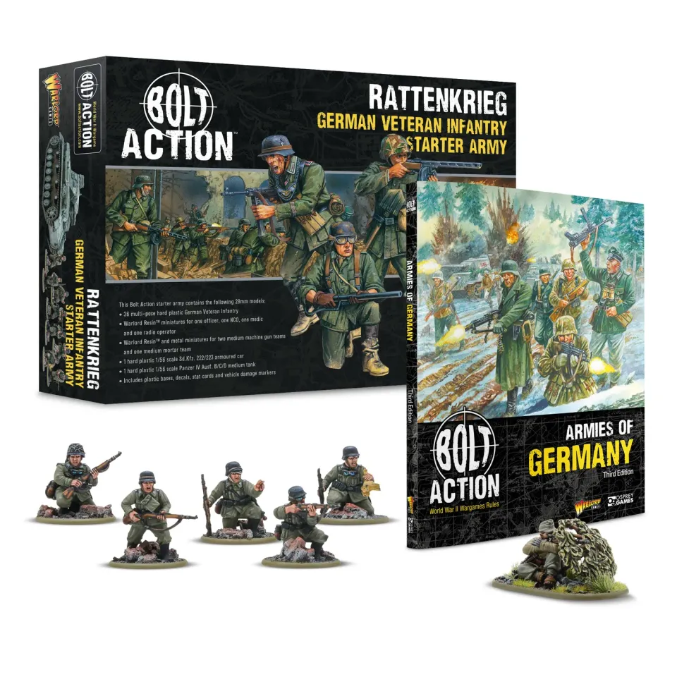 Bolt Action Rattenkrieg vétérans allemands coffret armée + livre