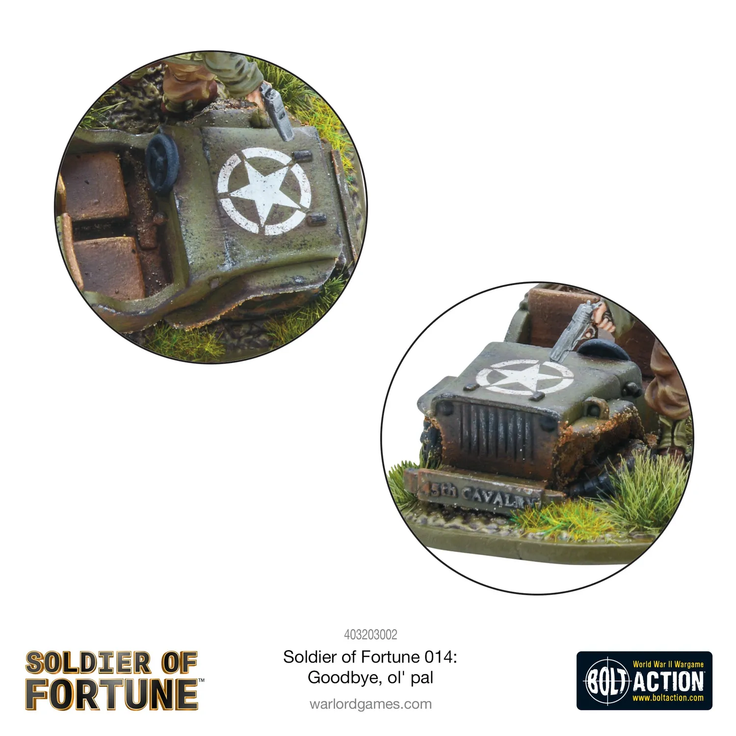 Bolt Action Soldier of Fortune 014 Goodbye Ol' Pal figurine diorama résine
