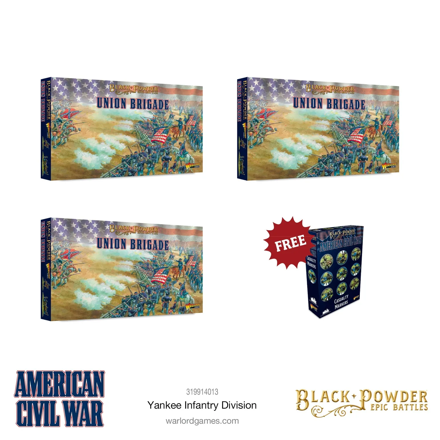 Bolt Action Black Powder Epic Battles Yankee Infantry Division figurines