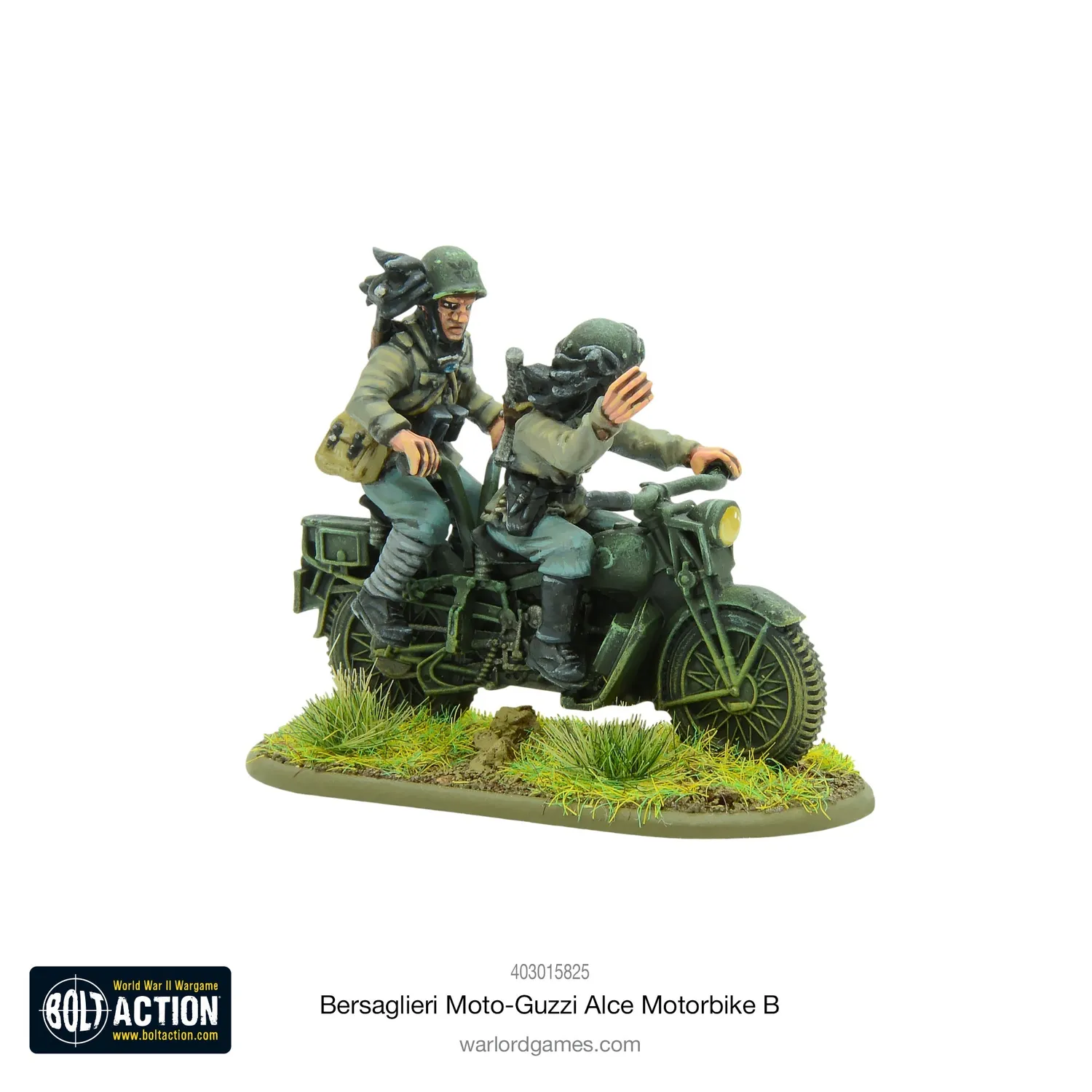 Bolt Action Bersaglieri Moto-Guzzi Alce Motorbike B moto métal