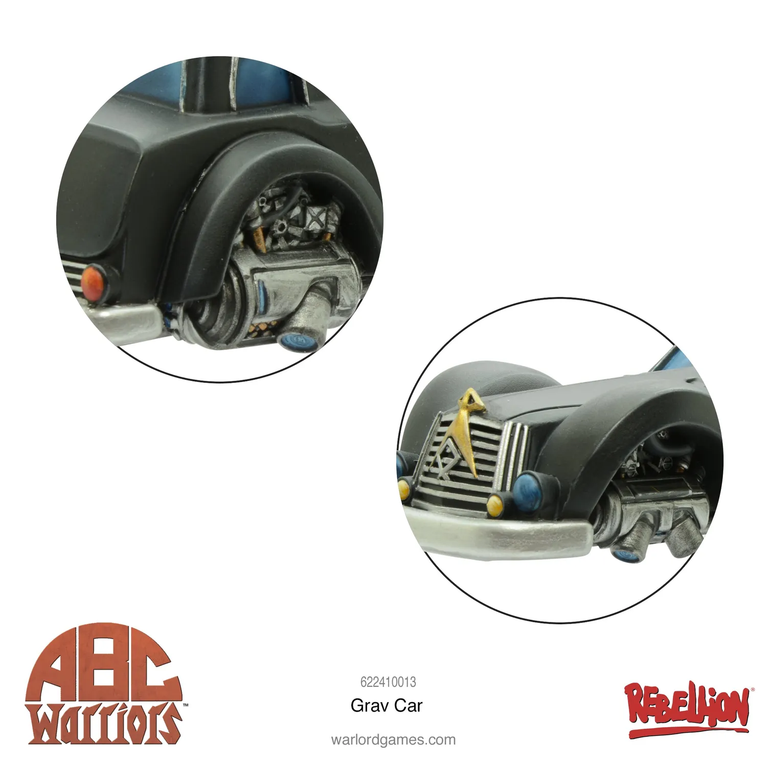 Bolt Action ABC Warriors Grav Car véhicule en résine