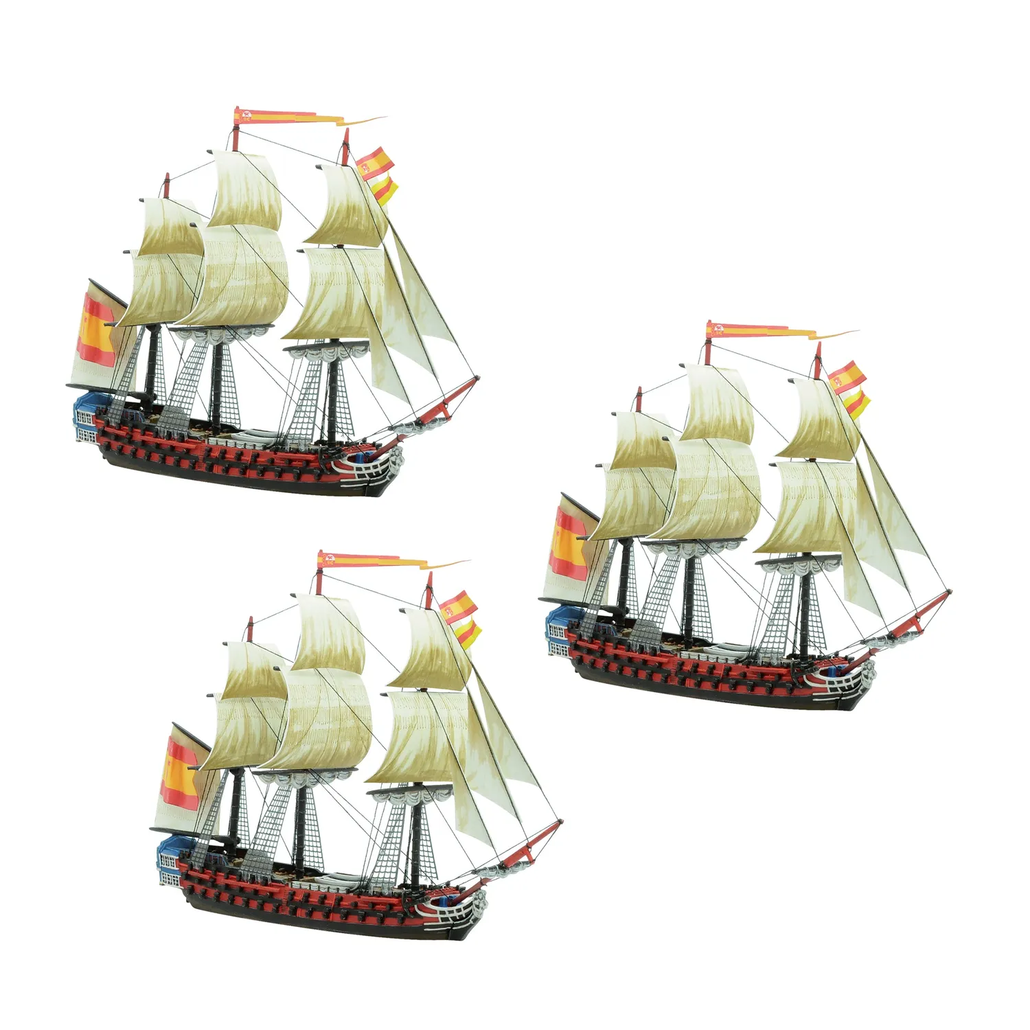 Bolt Action Black Seas Spanish 3rd Rates Named Ships Pack 3 navires
