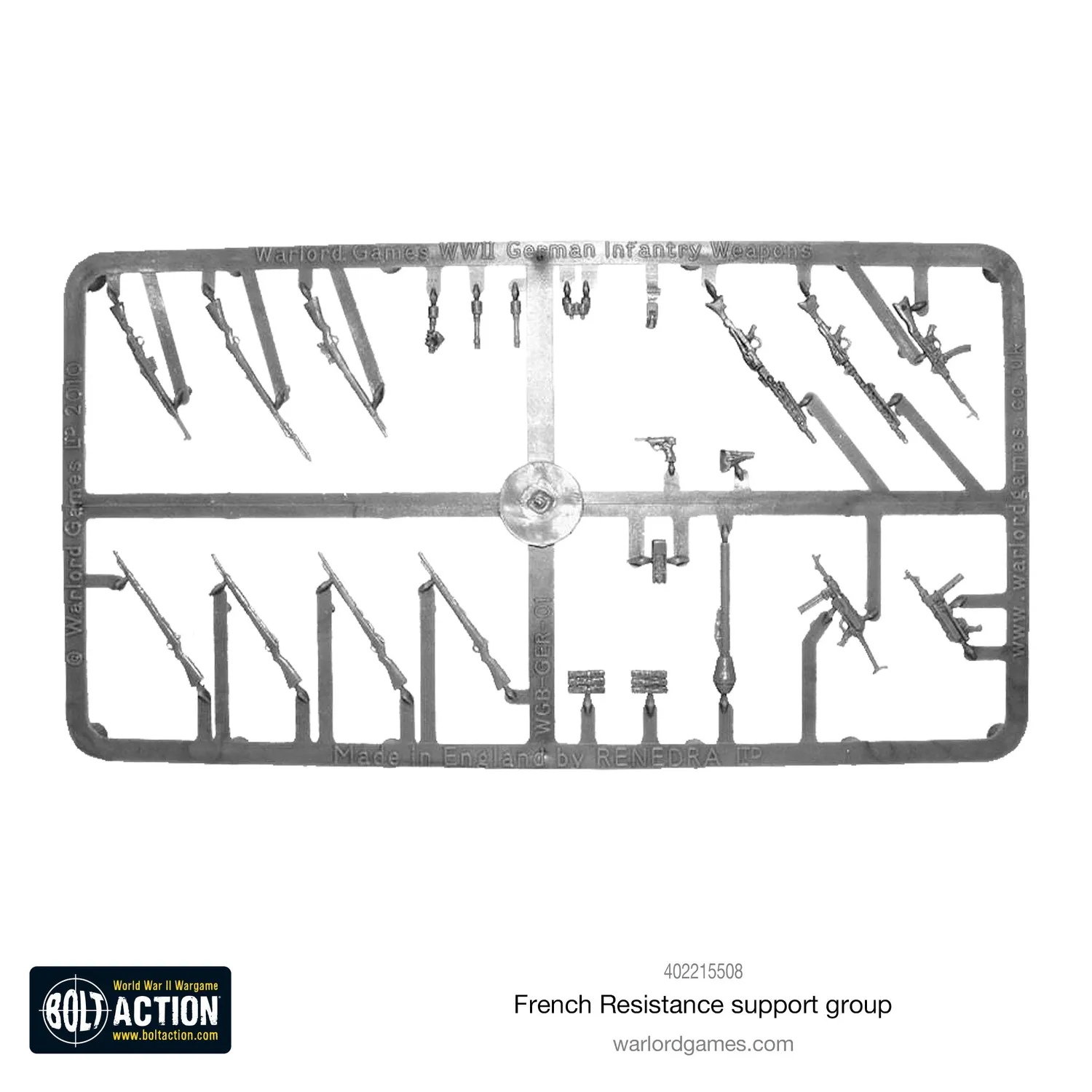 Bolt Action French Resistance Support Group figurines 28mm