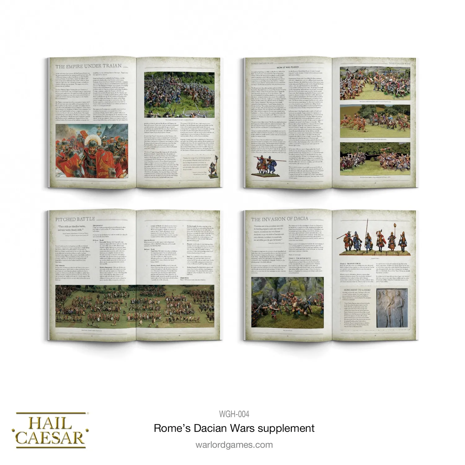 Bolt Action Hail Caesar Rome's Dacian Wars supplément de règles