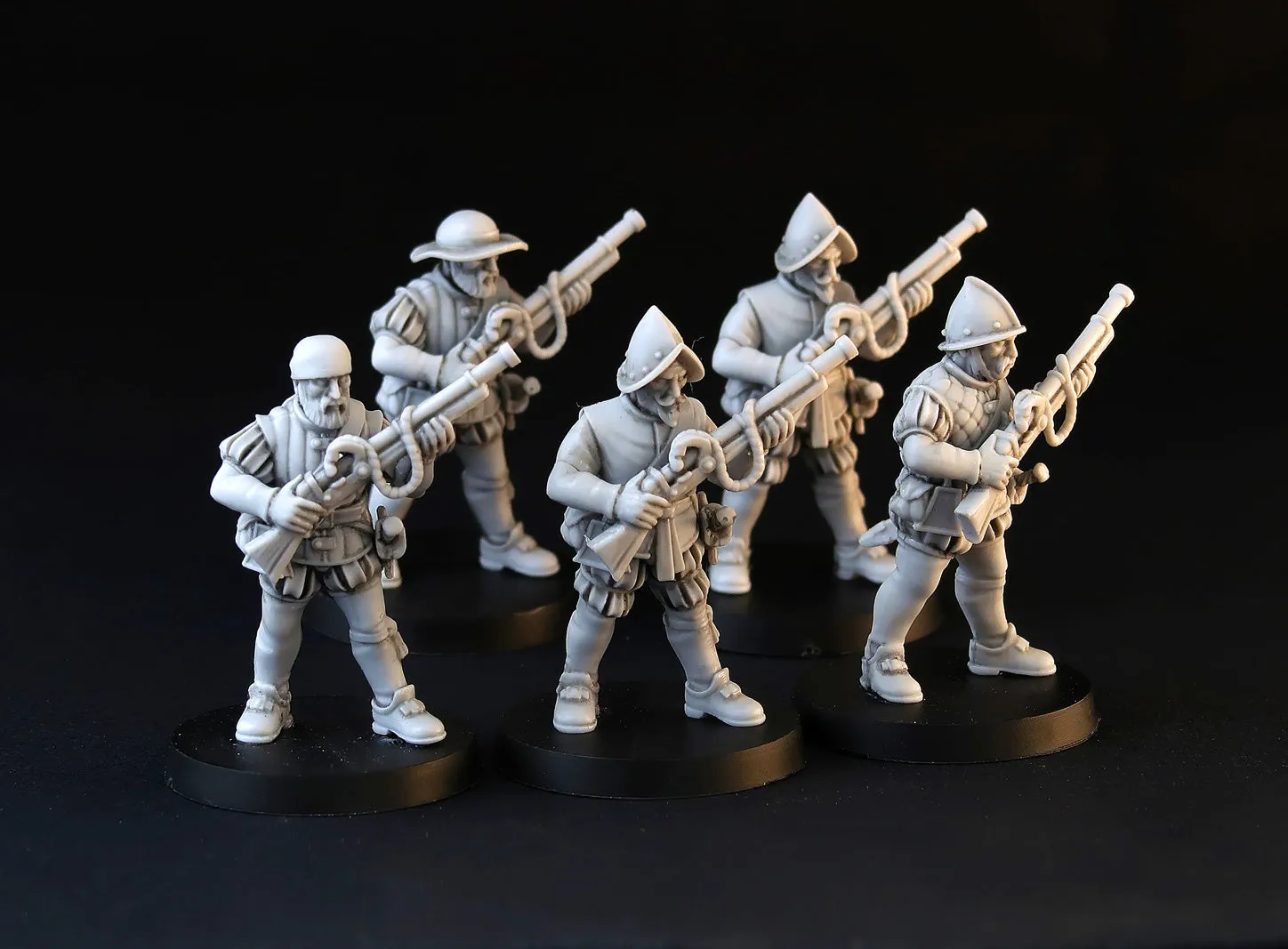 BROTHER VINNI Imperial Hand Gunners 5 figurines résine 28 mm mousquetaires