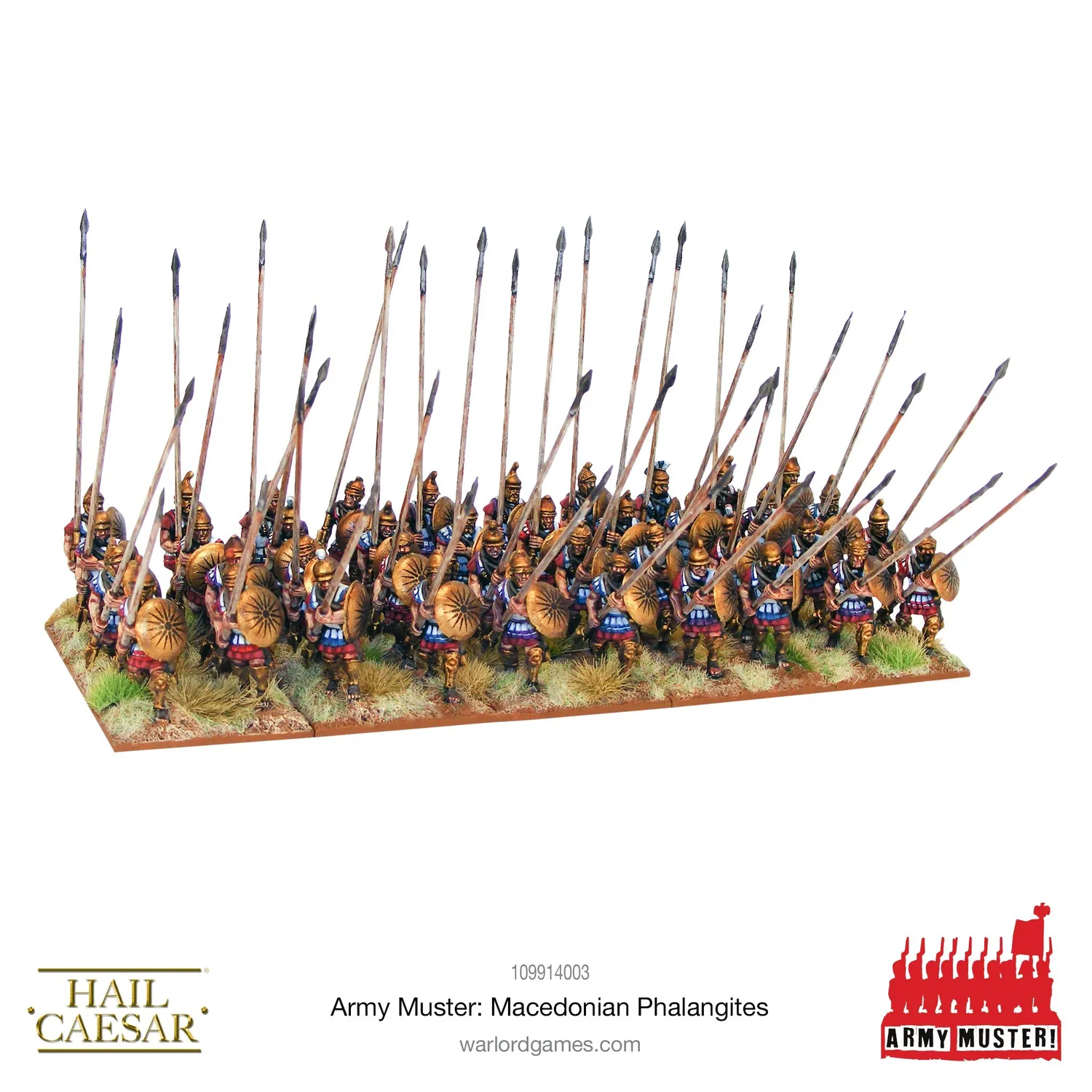 Bolt Action Hail Caesar Army Muster Macedonian Phalangites infanterie métal