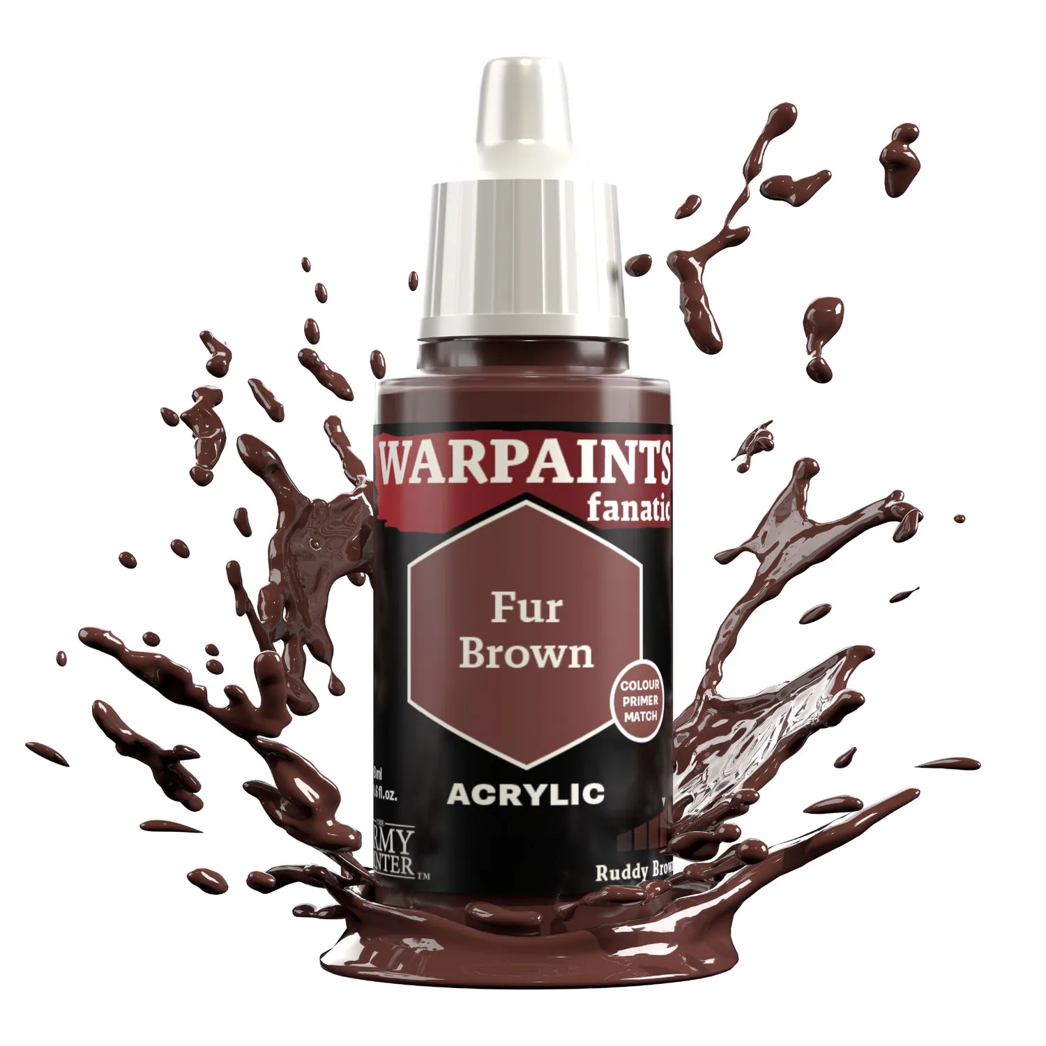 Army Painter Warpaints Fanatic Fur Brown peinture acrylique 18 ml marron