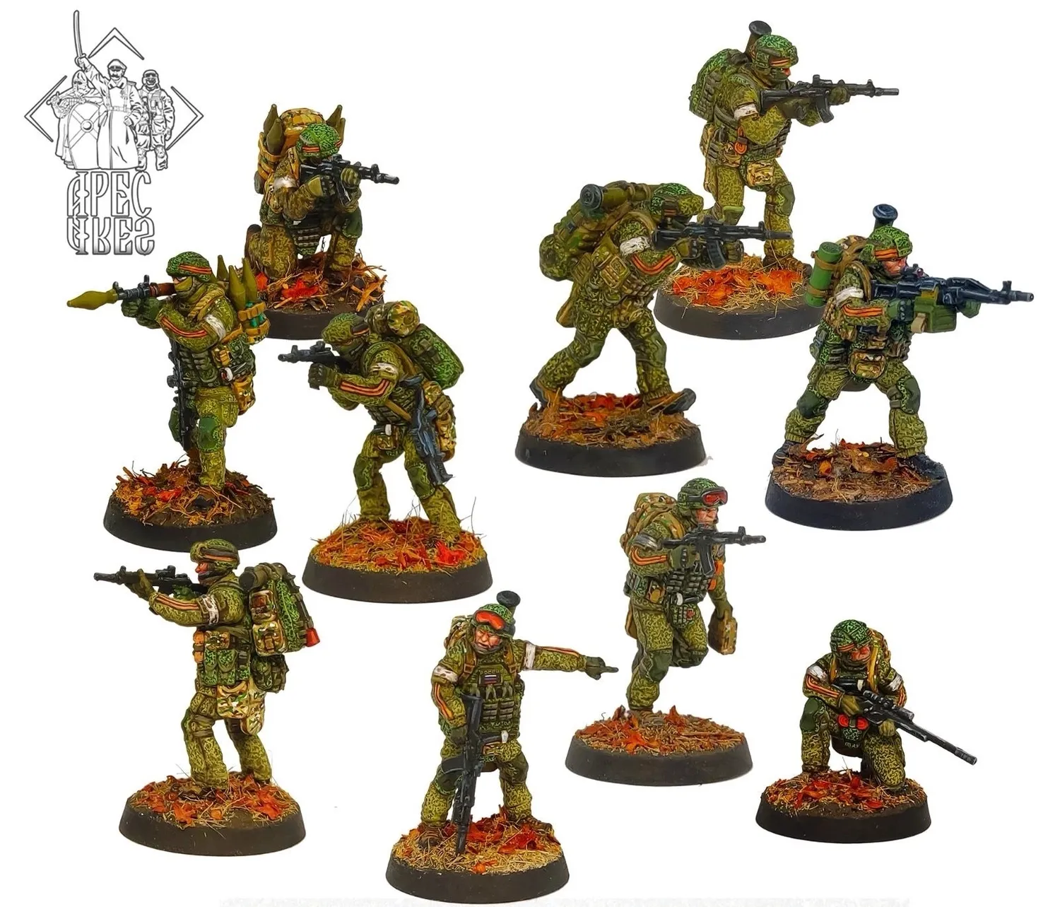 Des Tranchées aux Barricades Ares Paramilitaires russes figurines 28mm métal x24
