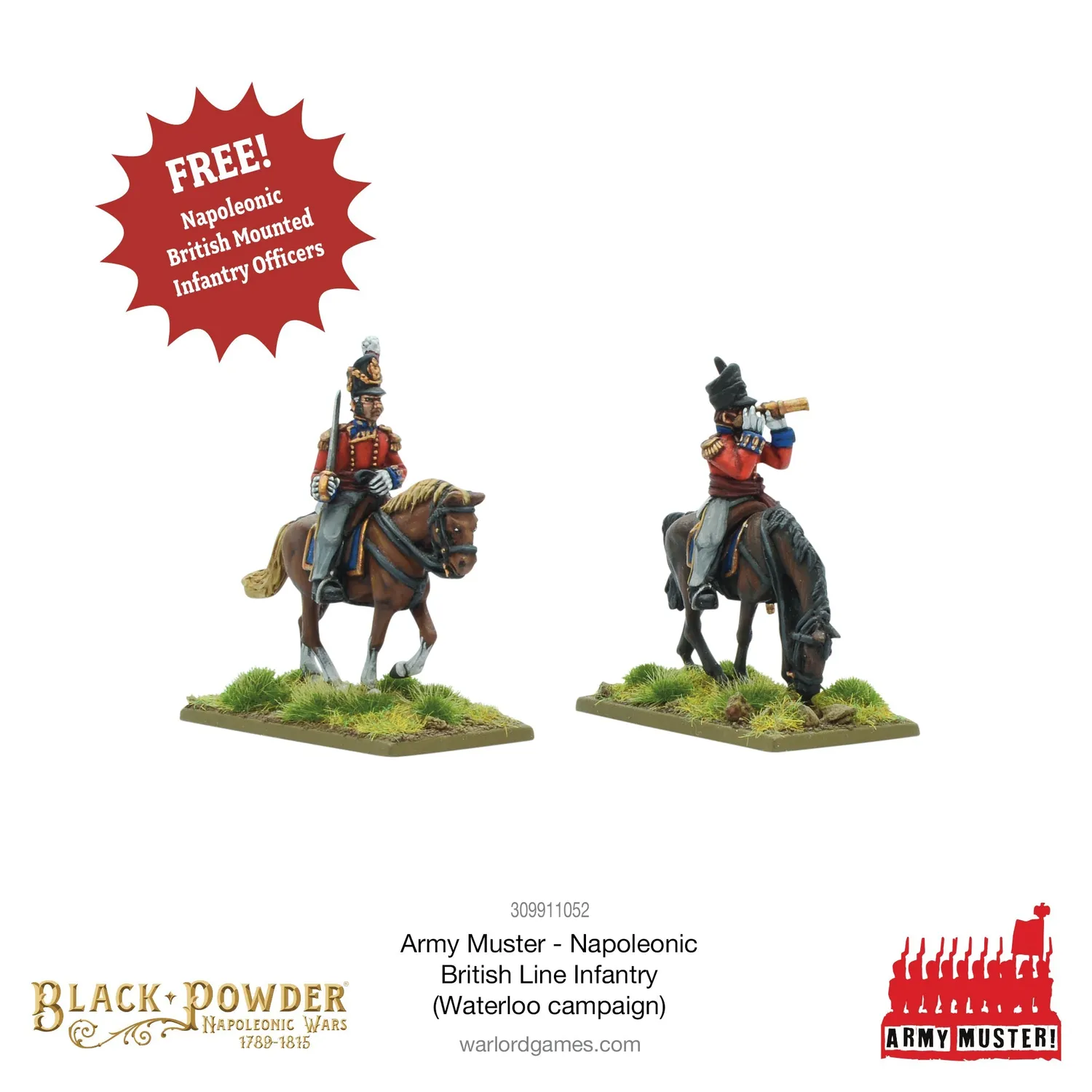 Warlord Black Powder Army Muster infanterie anglaise