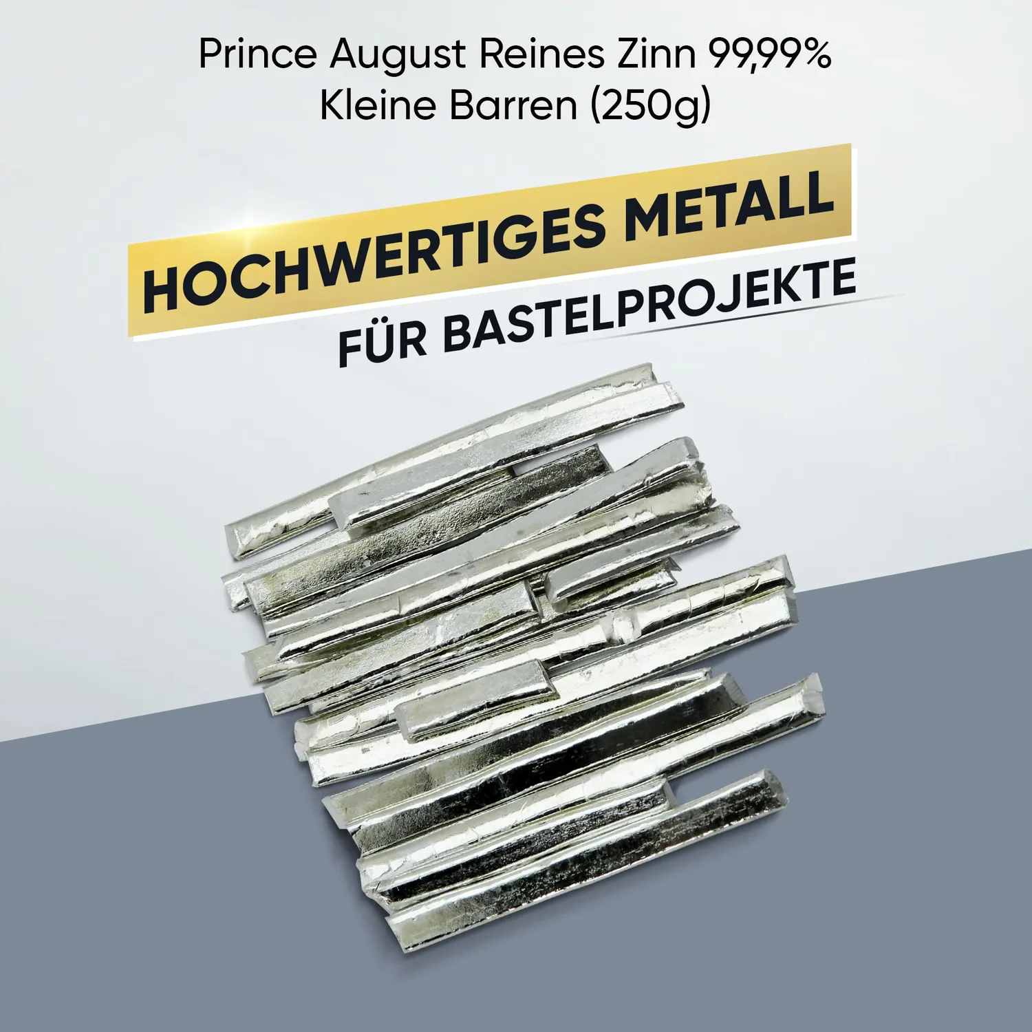 Prince August PA2069 lingots d’étain pur 250 g