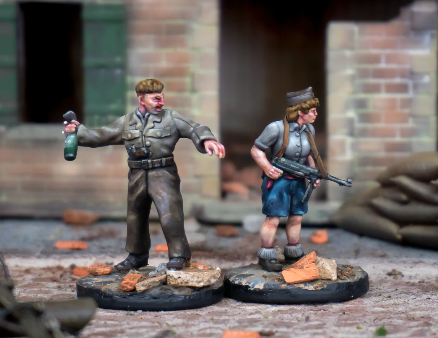 Des Tranchées Insurgés Parisiens FFI fichiers STL 28mm 13 figs