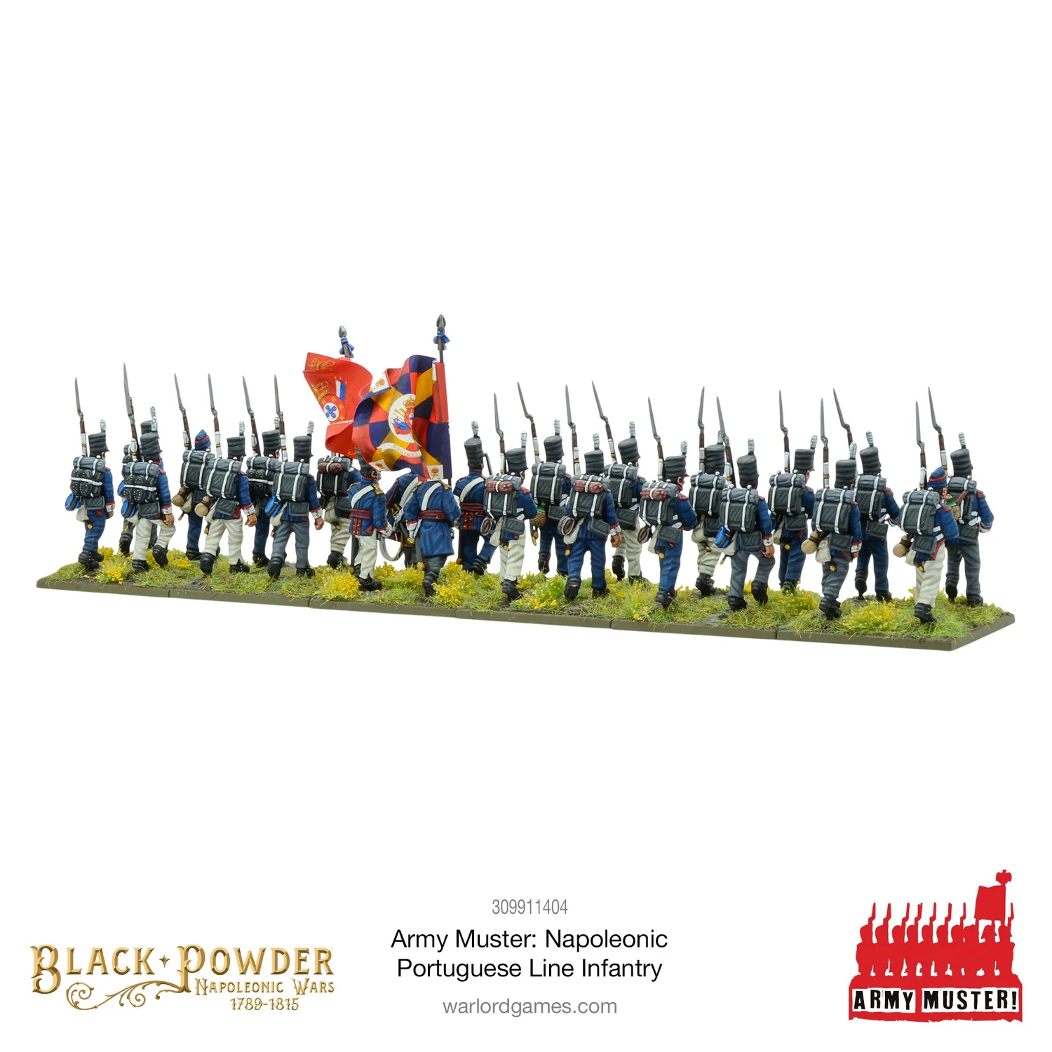 Bolt Action Army Muster Napoleonic Portuguese Line Infantry infanterie plastique