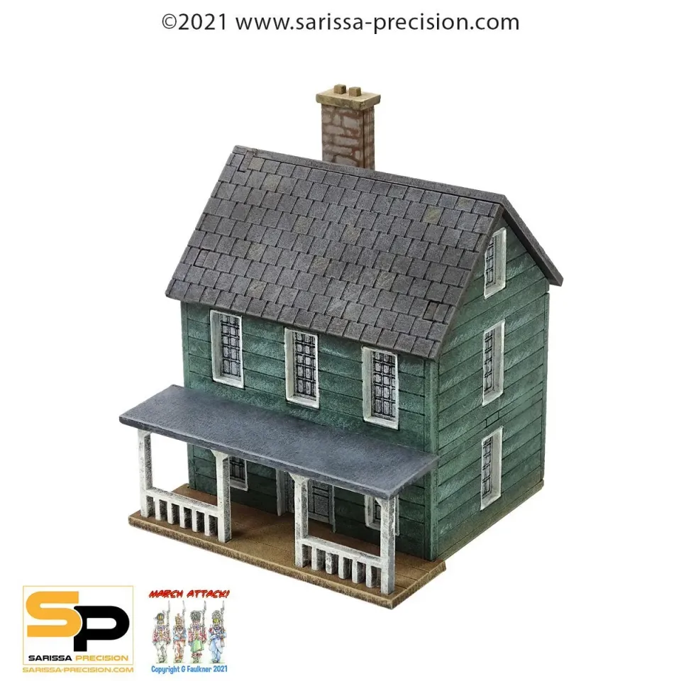 Bolt Action maison américaine porche décor MDF 15mm