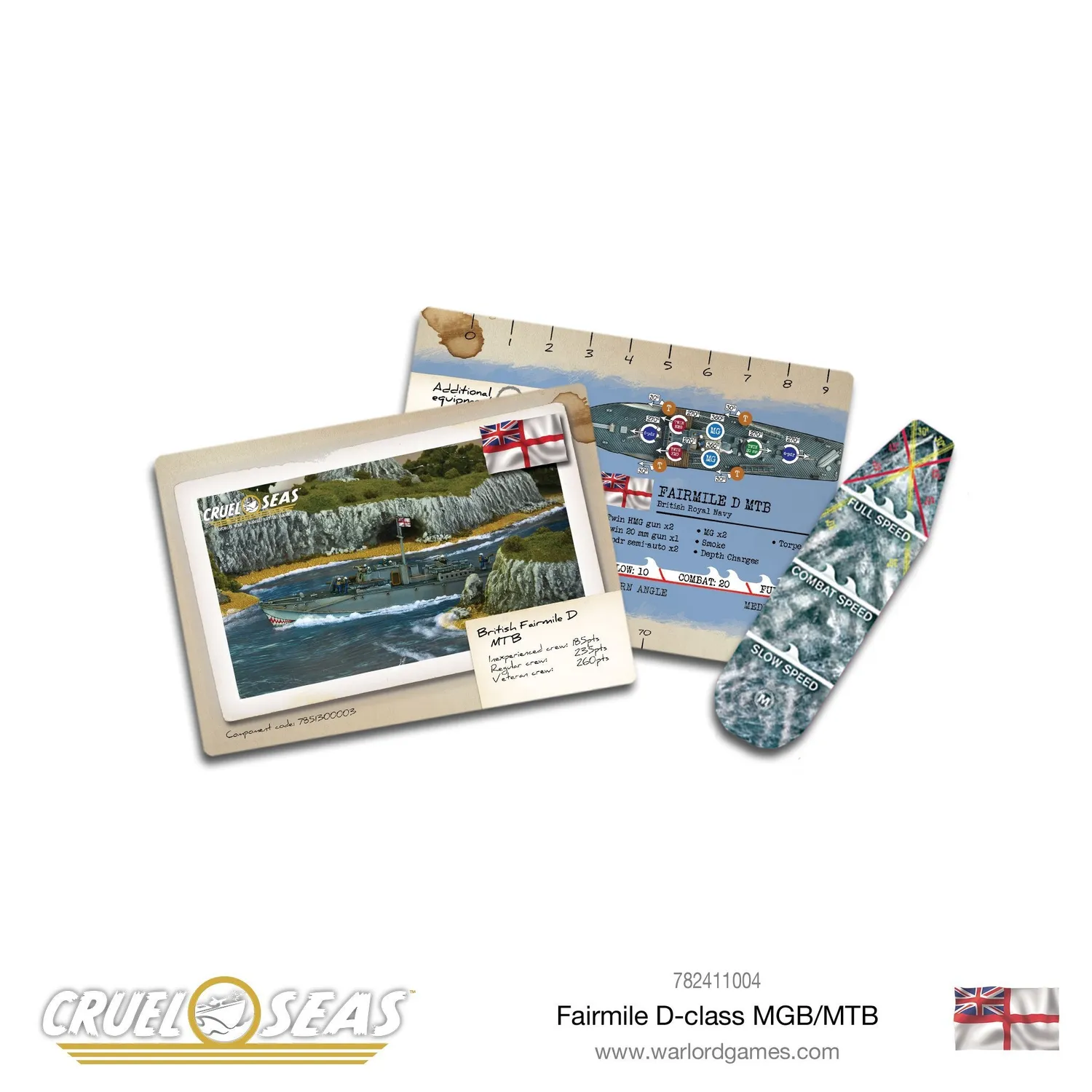 Cruel Seas Fairmile D-class MGB/MTB bateaux 2 unités résine métal