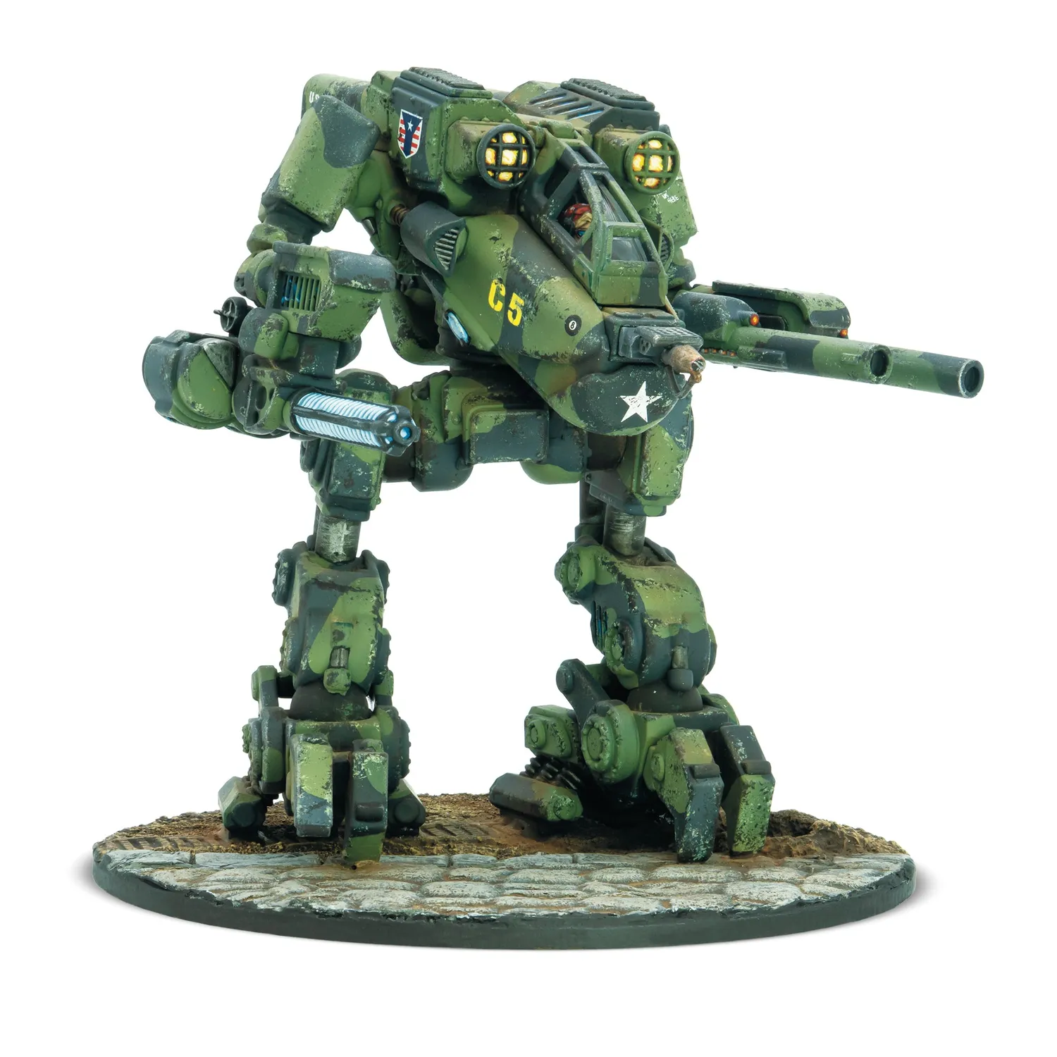 Bolt Action Konflikt ’47 Linebacker Jump Walker marcheur plastique