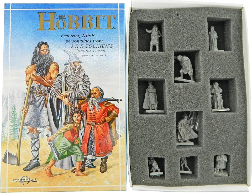Prince August The Hobbit Box Set figurines métal 32 mm 9 pièces apprêtées