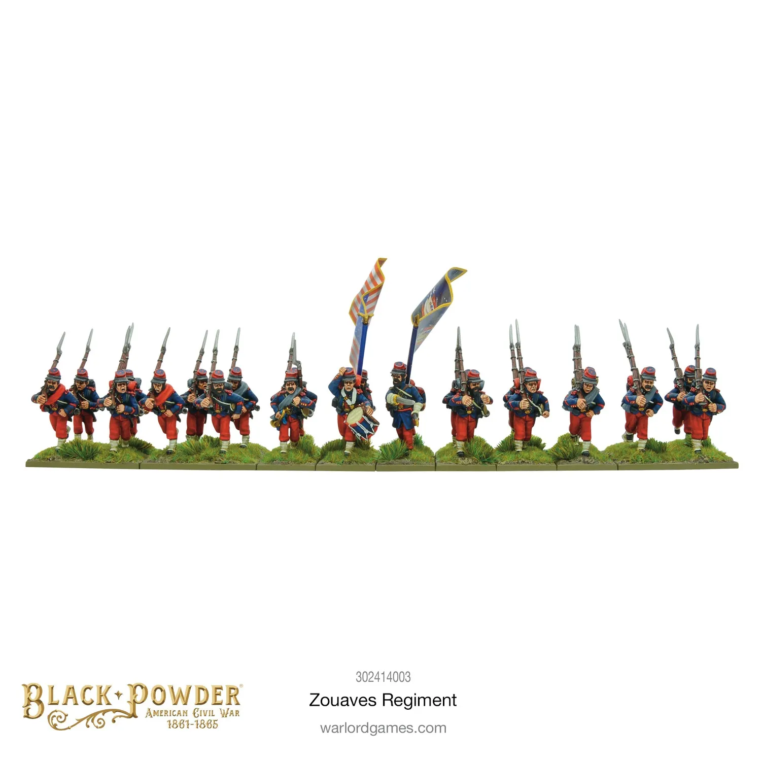 Warlord Black Powder Zouaves Regiment 24 figurines résine