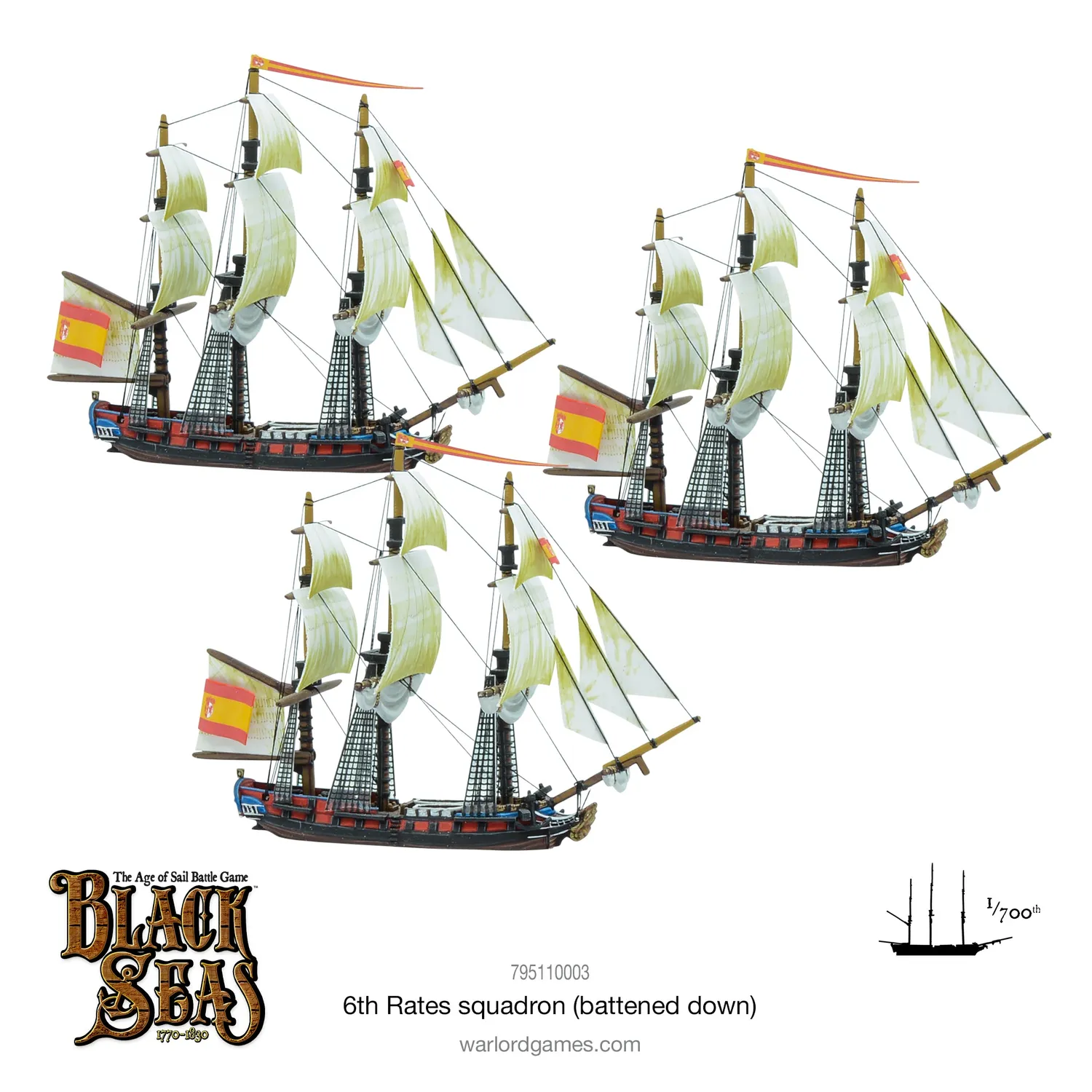 Warlord Games Black Seas 6th Rates squadron maquettes fermée