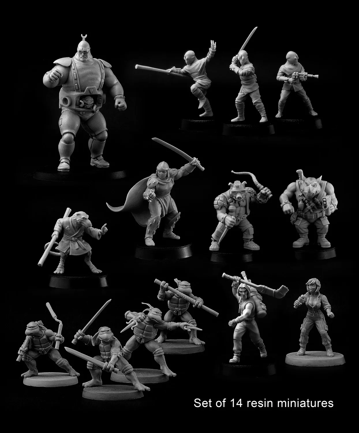 BROTHER VINNI Turtles Full Collection figurines résine 28 mm