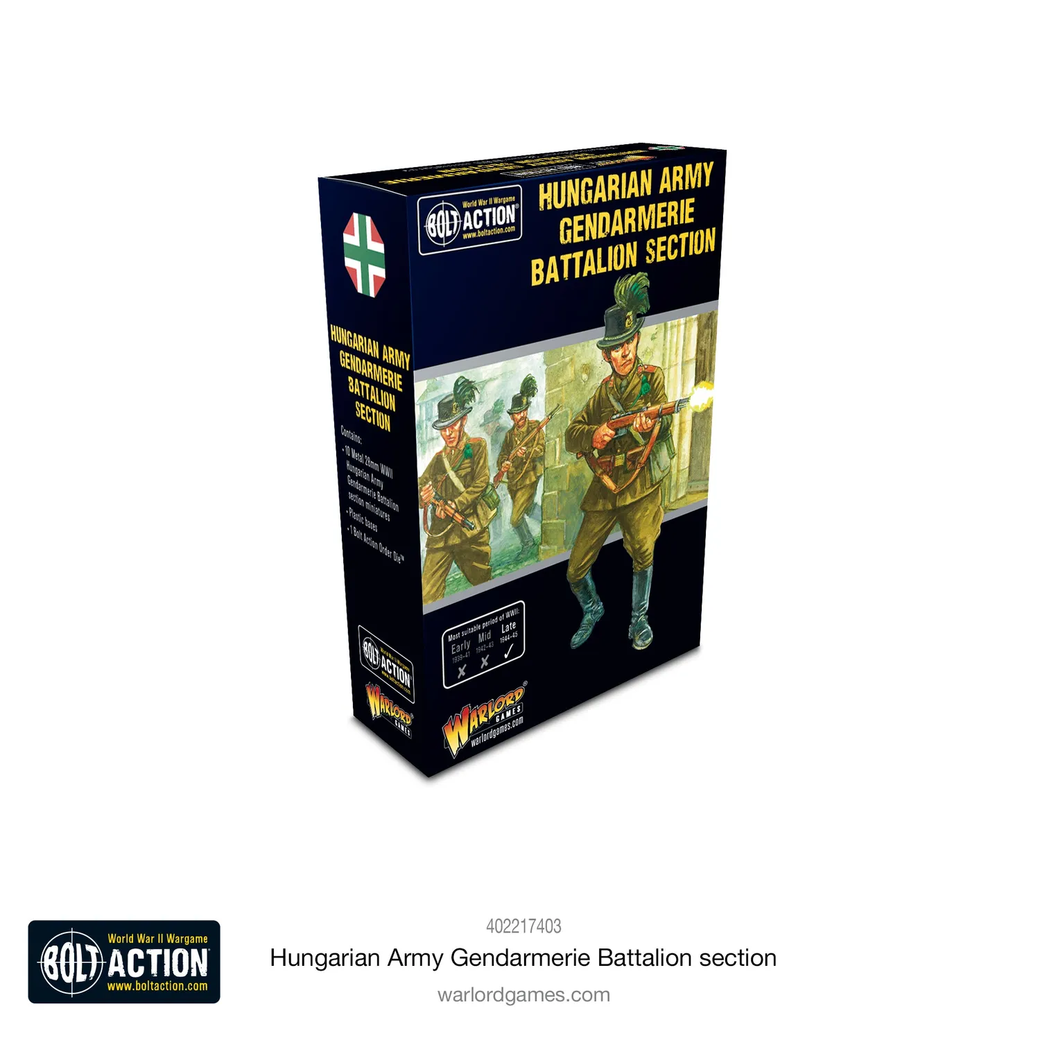 Bolt Action Hungarian Army Gendarmerie Battalion Section figurines métal