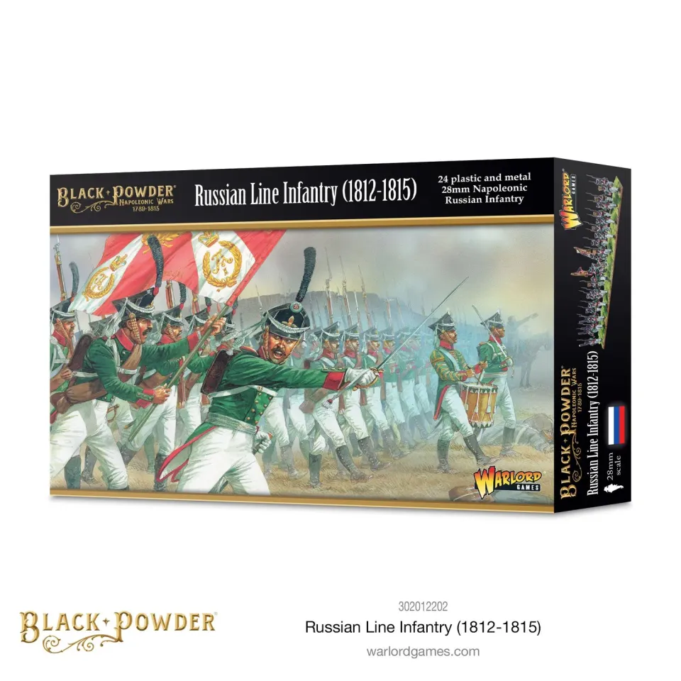 Bolt Action Napoleonic Russian Line Infantry 1812-1815 boîte plastique