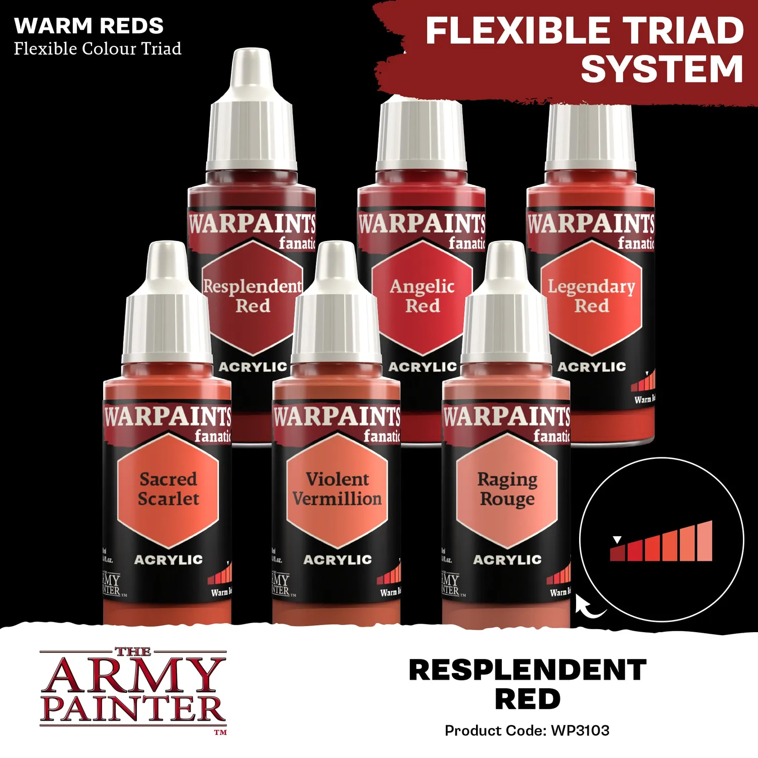 Army Painter Warpaints Fanatic Resplendent Red peinture 18 ml rouge