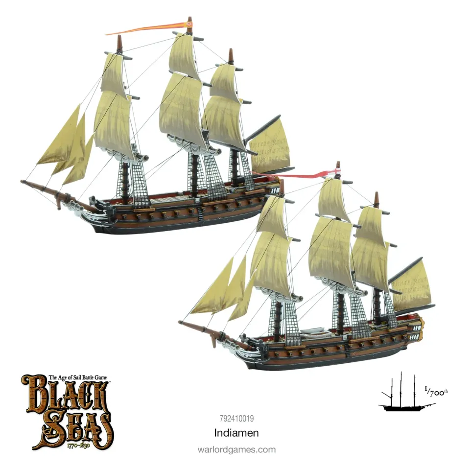 Warlord Games Black Seas Indiamen navires 2 unités résine métal
