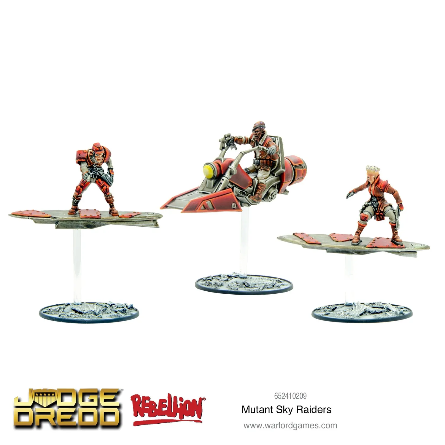 Bolt Action Judge Dredd Mutant Sky Raiders figurines