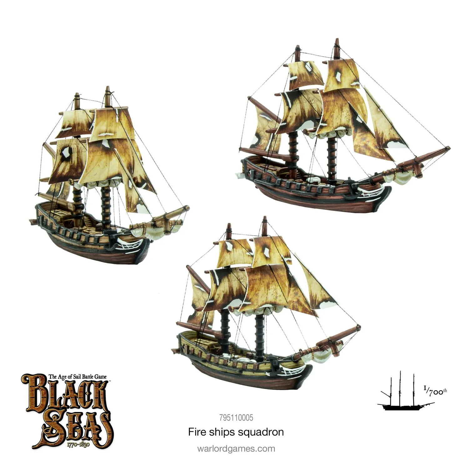 Bolt Action Black Seas Fire Ship Squadron figurines brûlots
