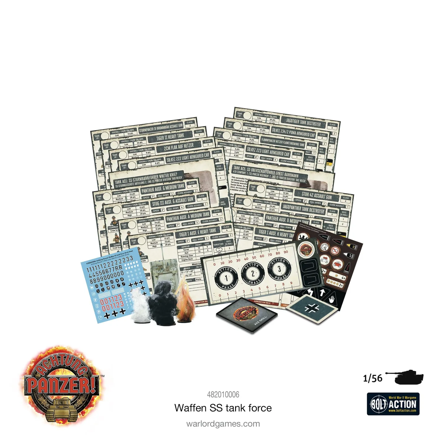 Bolt Action Waffen-SS Tank Force coffret 5 chars 1/56