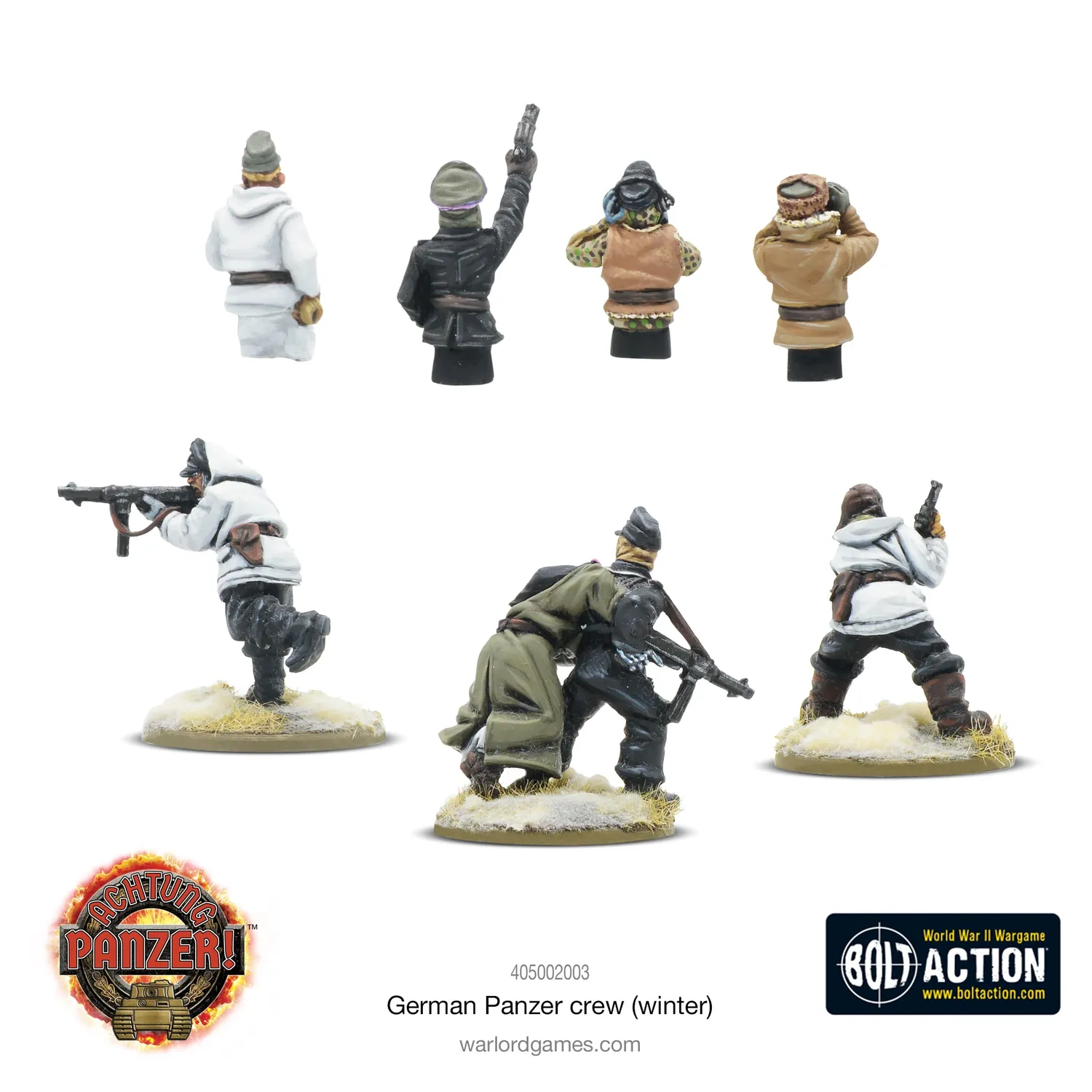 Bolt Action German Panzer Crew (Winter) figurines équipage de char