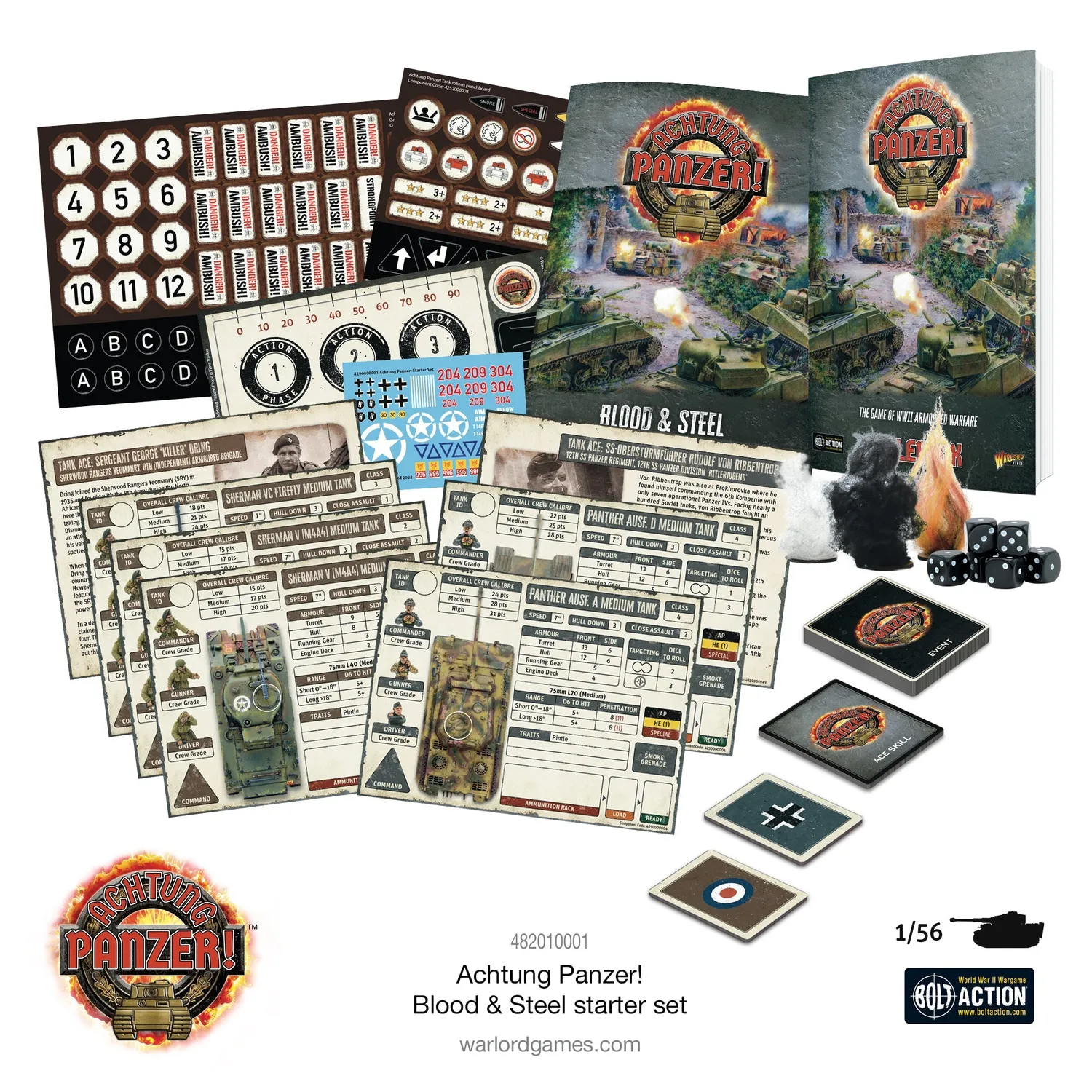Bolt Action Achtung Panzer! Blood & Steel starter set jeu de chars