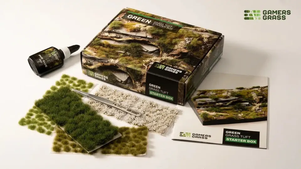Gamers Grass Kit démarrage paysages verdoyants touffes x4 feuilles