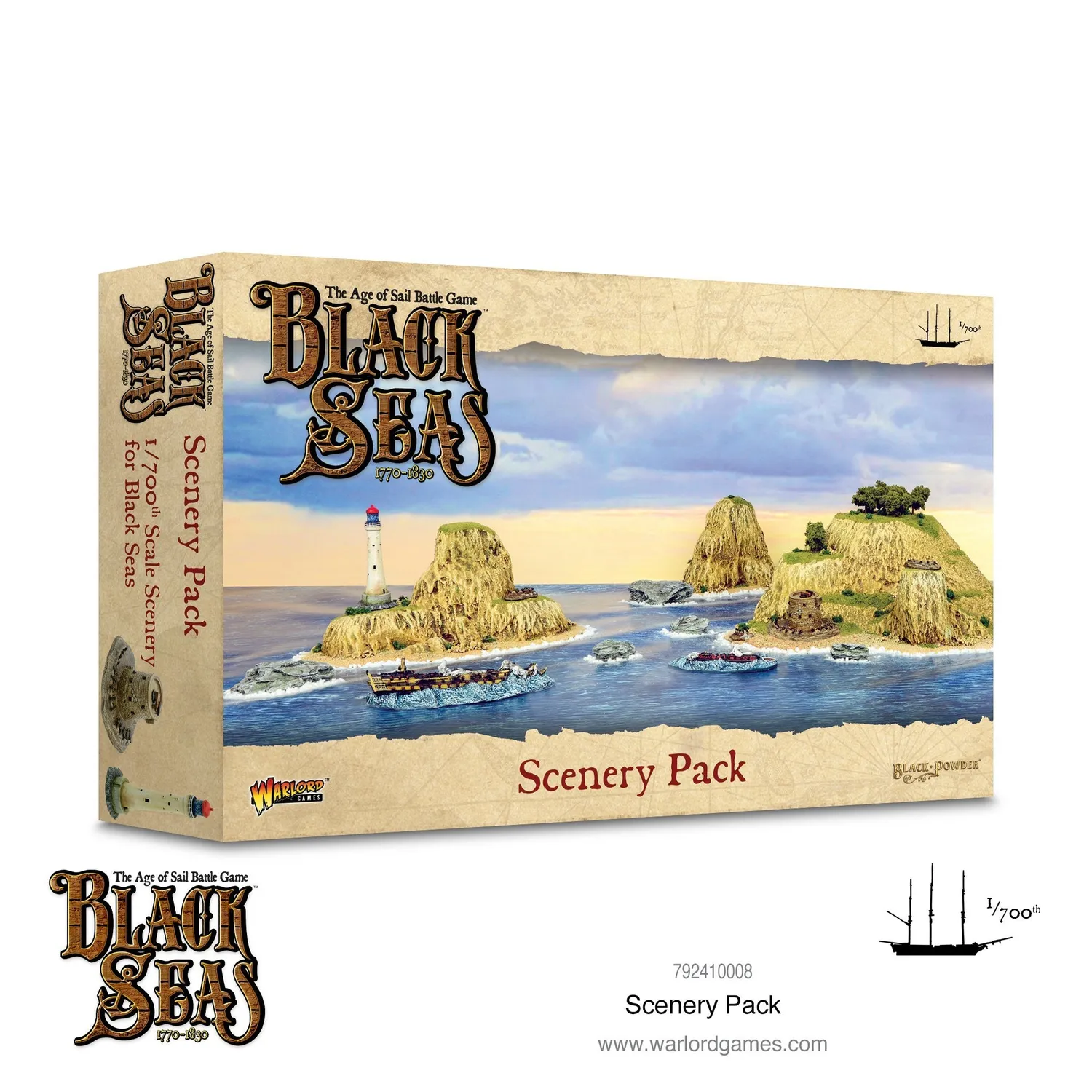 Bolt Action Black Seas Scenery Pack décor naval métal et résine
