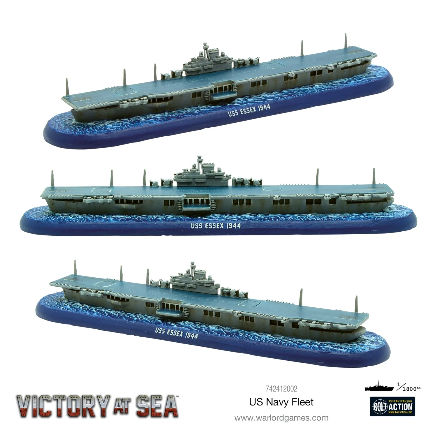 Bolt Action Victory at Sea Flotte US Navy coffret navires résine métal