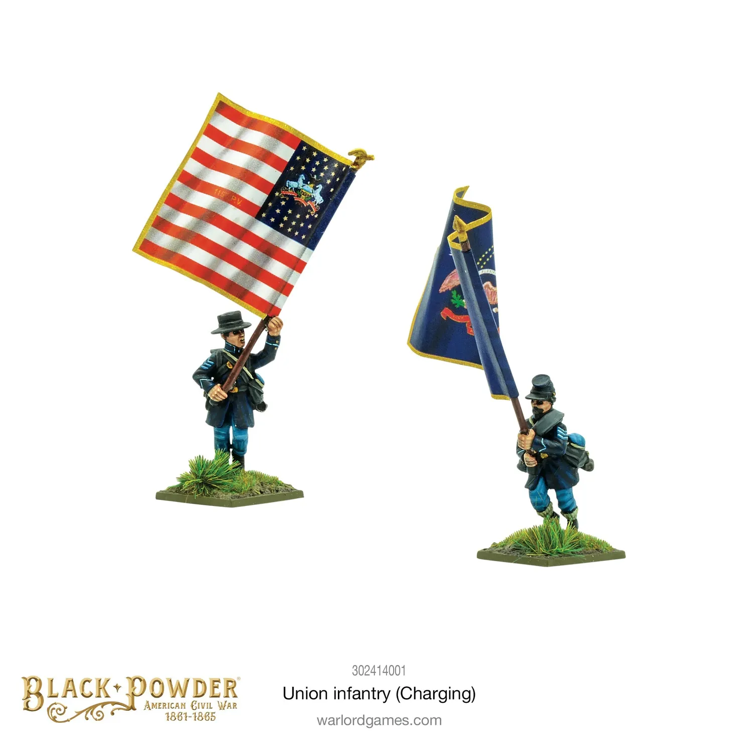 Bolt Action American Civil War: Infantry Regiment Charging figurines 24 pièces