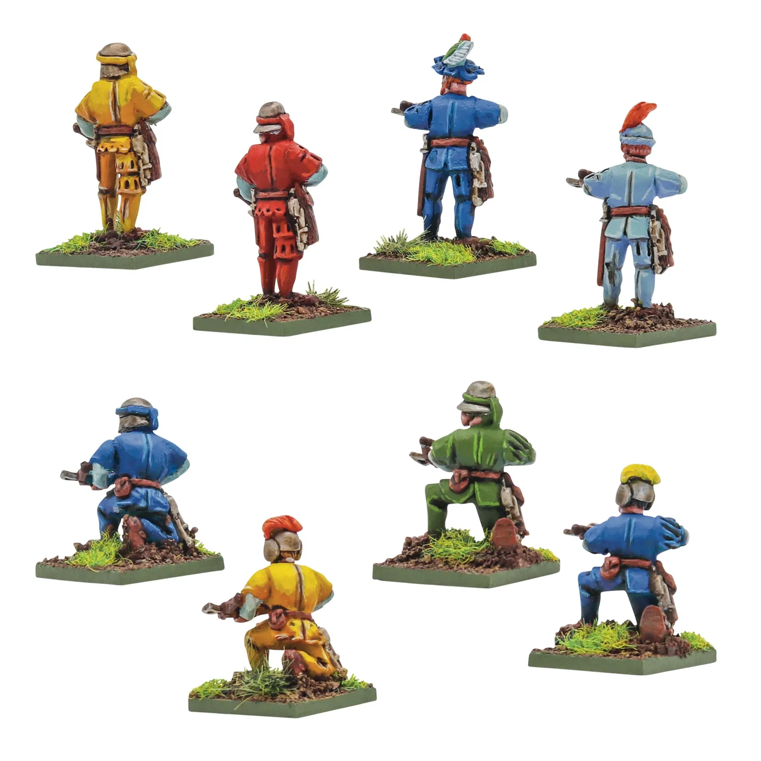 Warlord Games Pike & Shotte Italian Wars Swiss Crossbowmen figurines x8