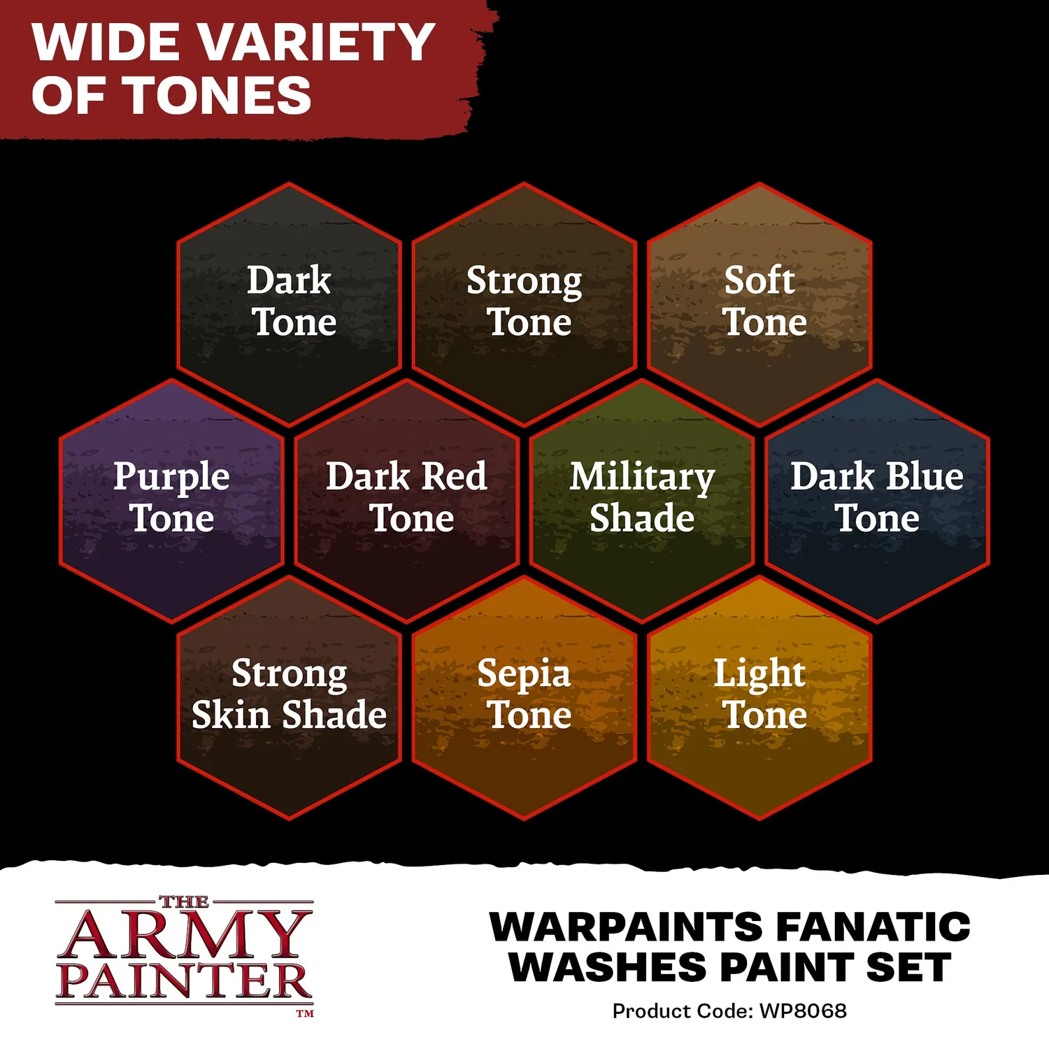 Army Painter Warpaints Fanatic set 10 lavis peinture