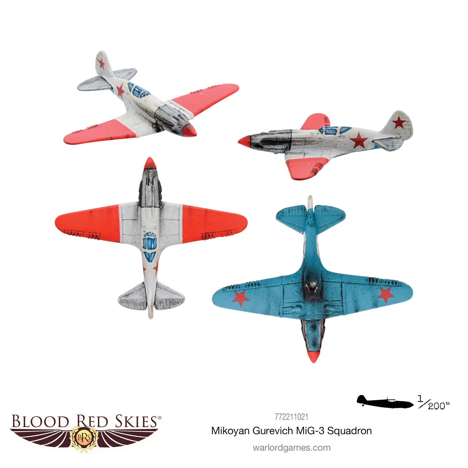 Warlord Games Blood Red Skies MiG-3 Squadron escadrille