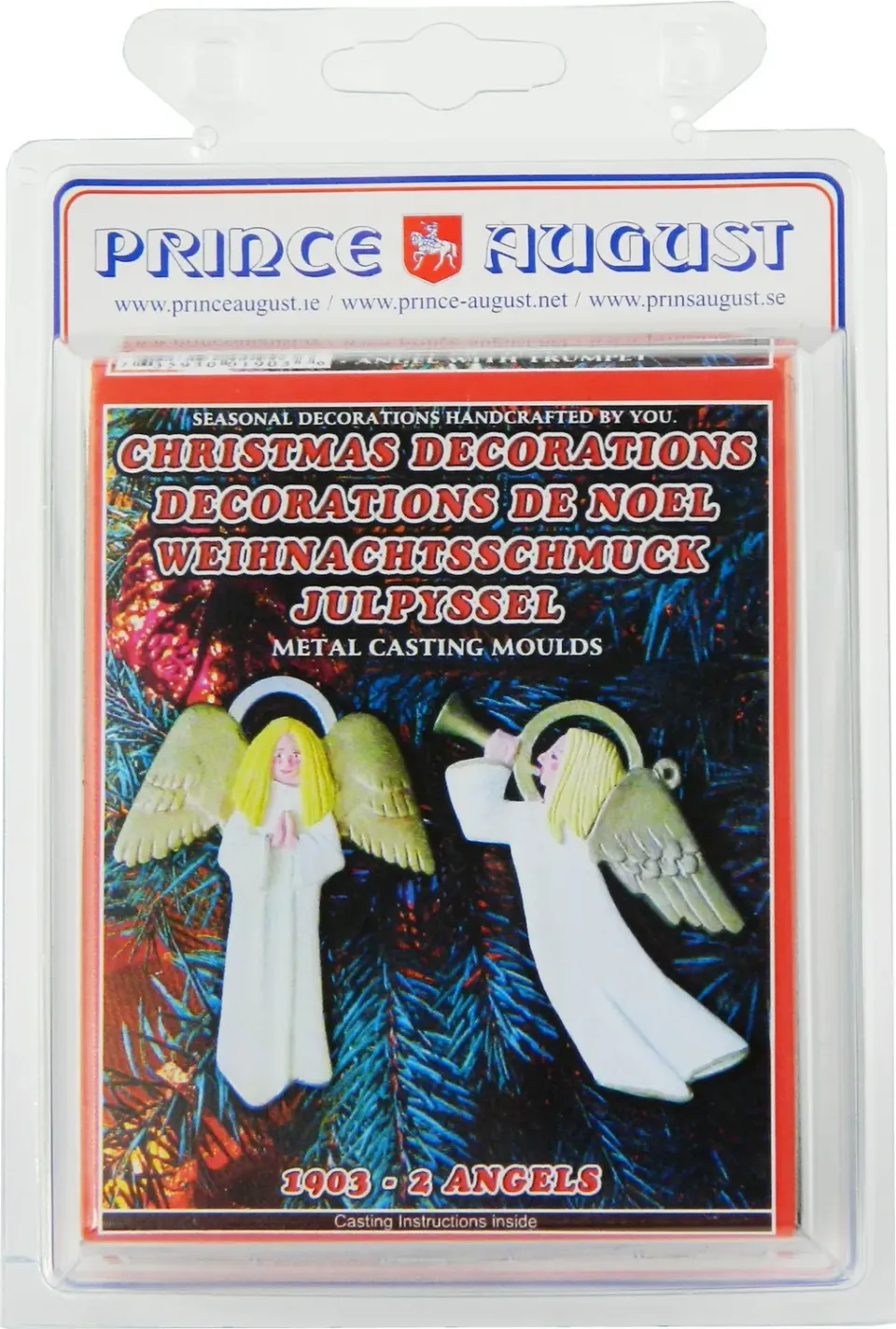 Prince August Hobby Puissance 2 moules décorations Noël Angels caoutchouc