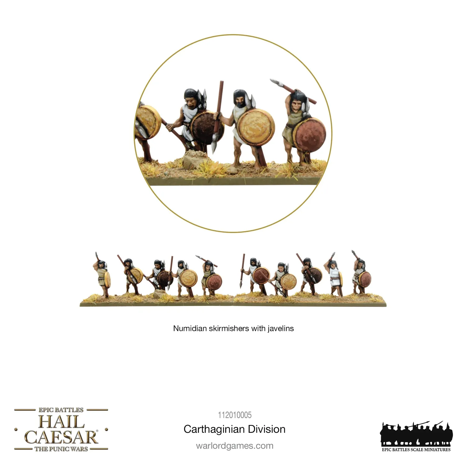 Bolt Action Hail Caesar Epic Battles Carthaginian division armée plastique