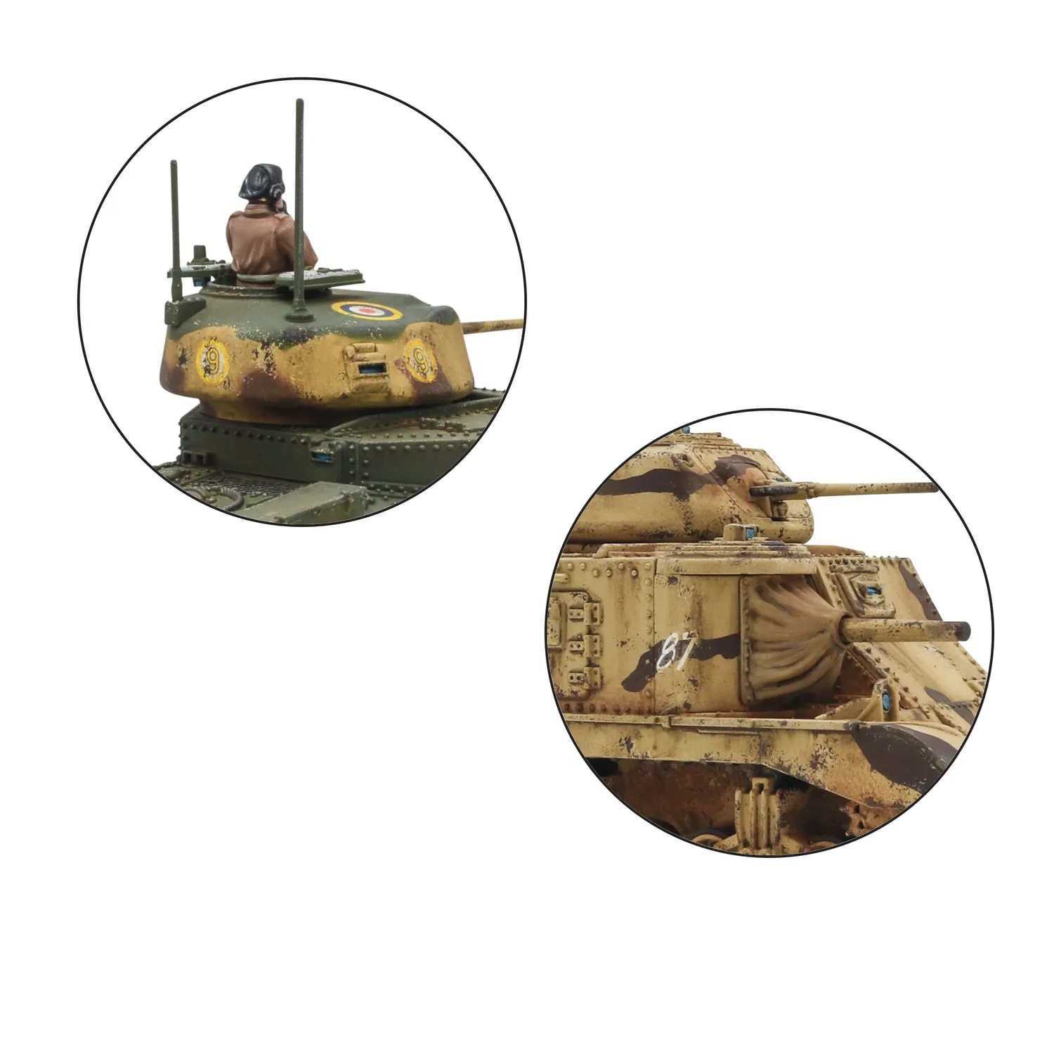 Bolt Action M3 Grant Medium Tank char plastique 1 kit