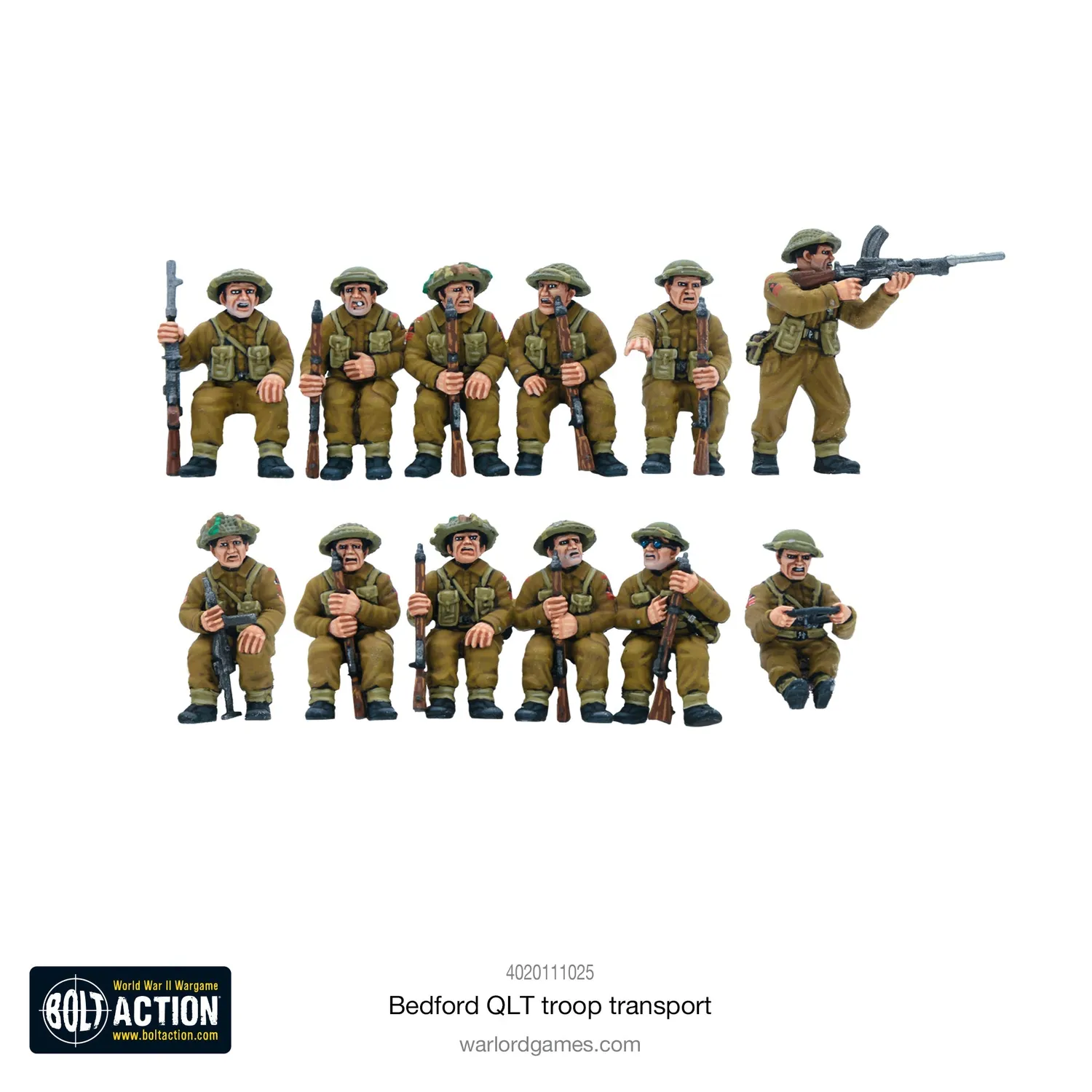 Bolt Action Bedford QLT camion de transport plastique
