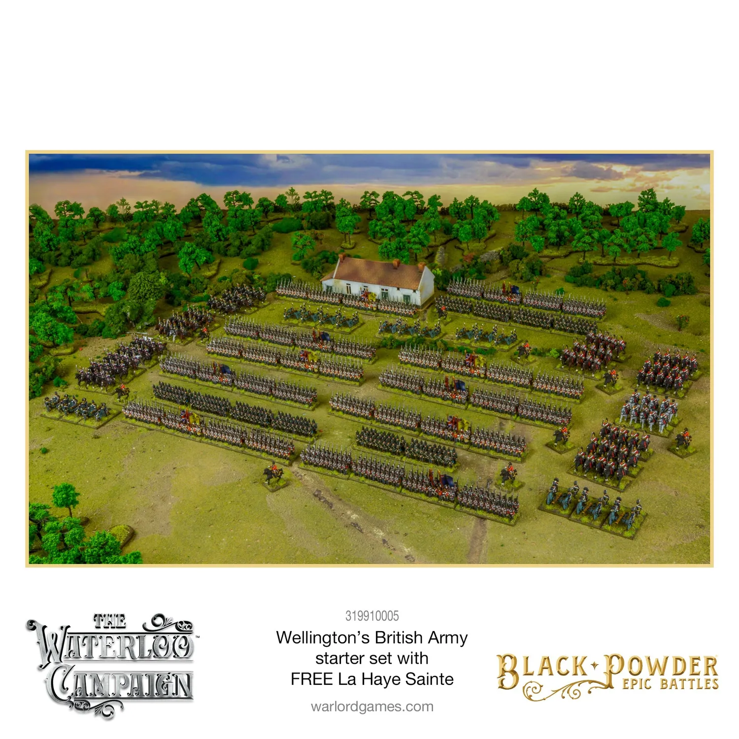 Warlord Games Black Powder Epic Battles Waterloo British Starter Army coffret