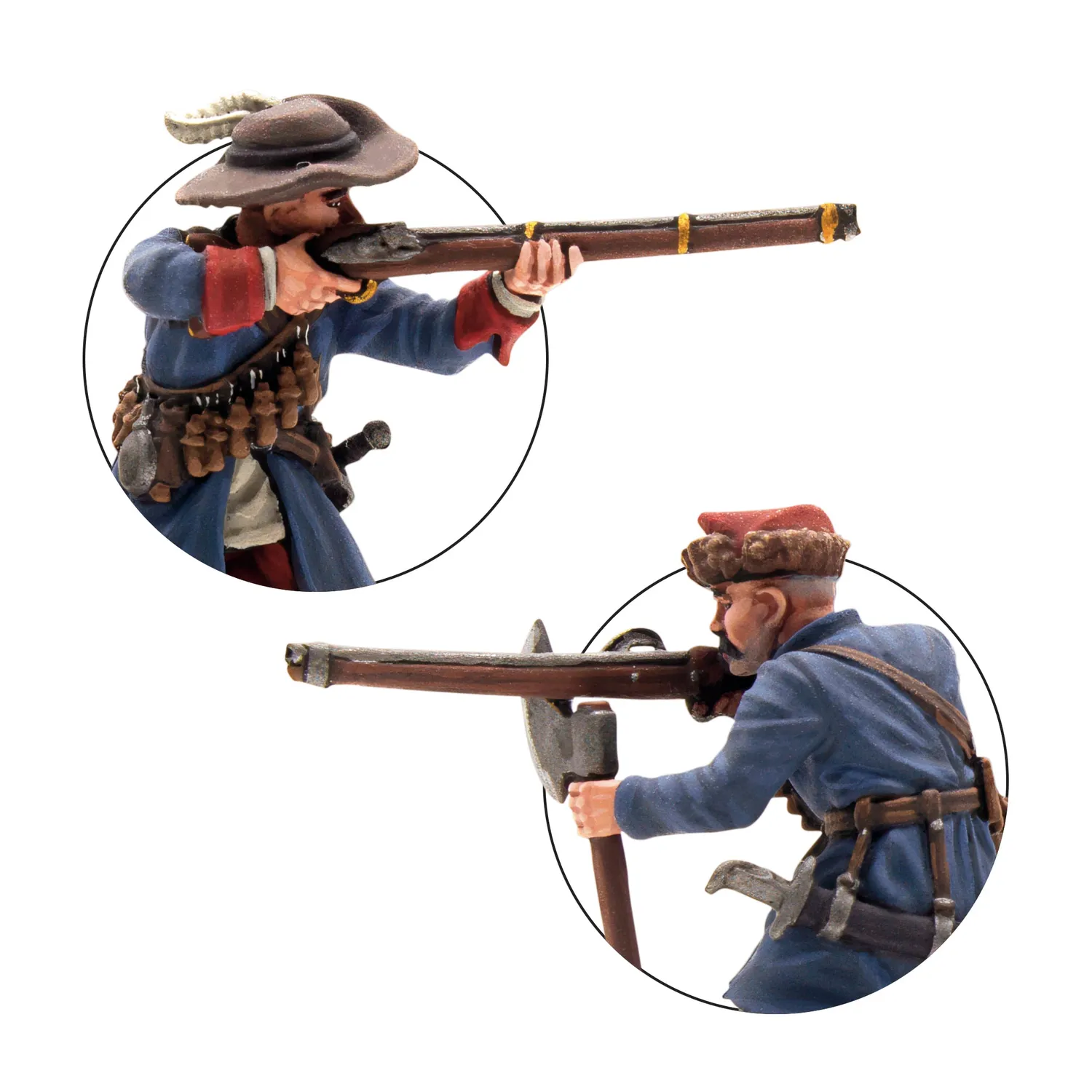 Bolt Action Pike & Shotte Polish-Lithuanian Commonwealth later infantry with muskets firing 28 mm