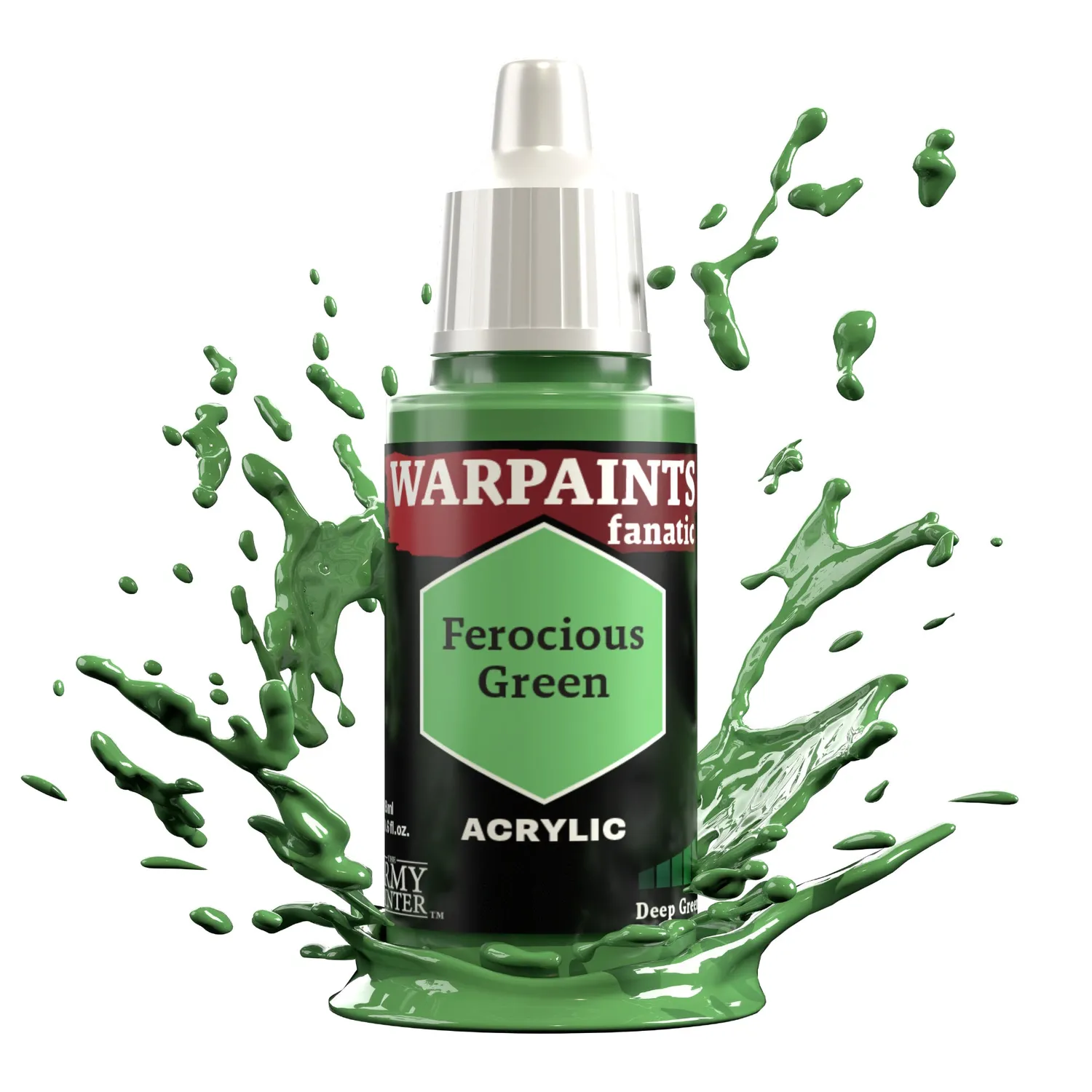 The Army Painter Warpaints Fanatic Ferocious Green peinture 18 ml verte