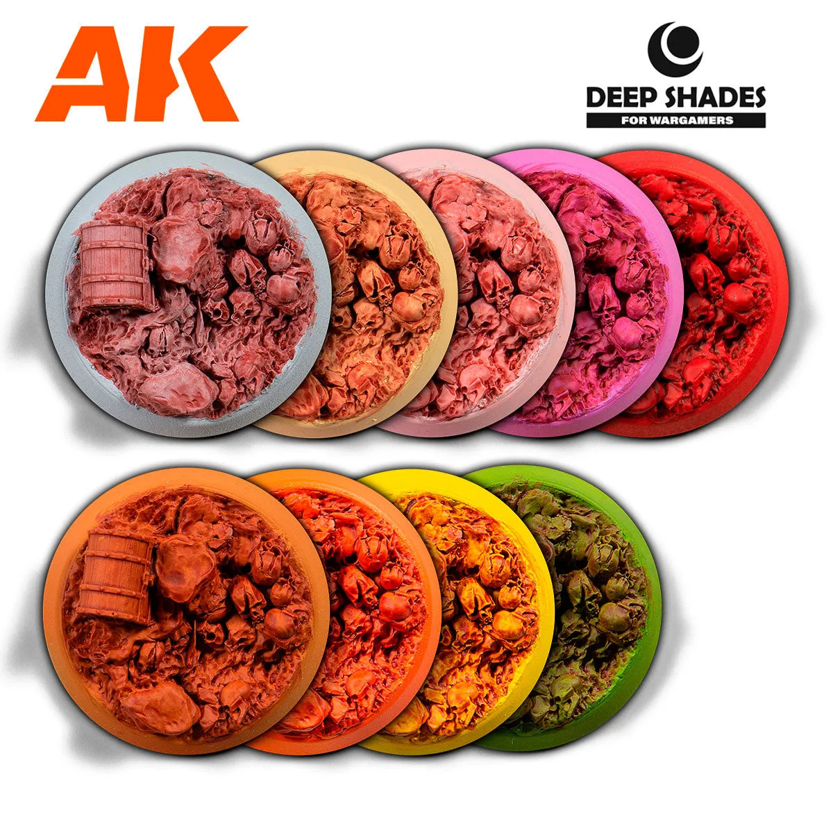 Bolt Action AK Interactive HUMAN SKIN Deep Shade peinture chair 30 ml