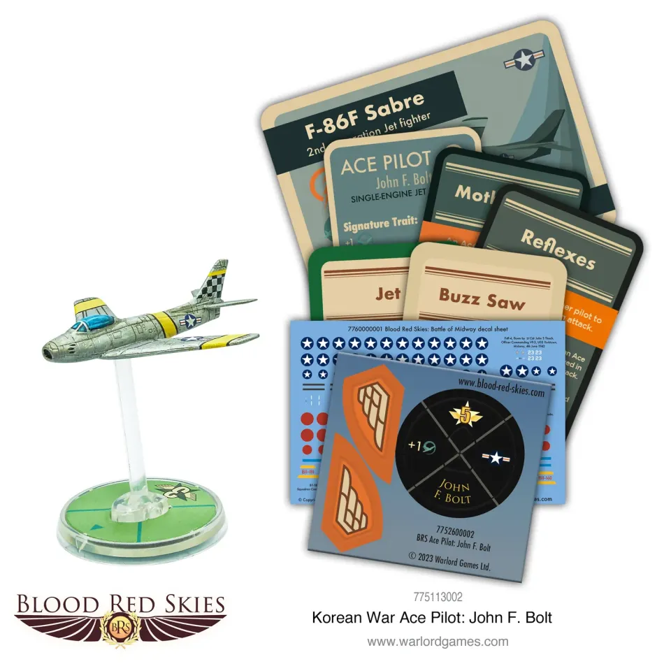 Blood Red Skies John F. Bolt avion as F-86F Sabre résine